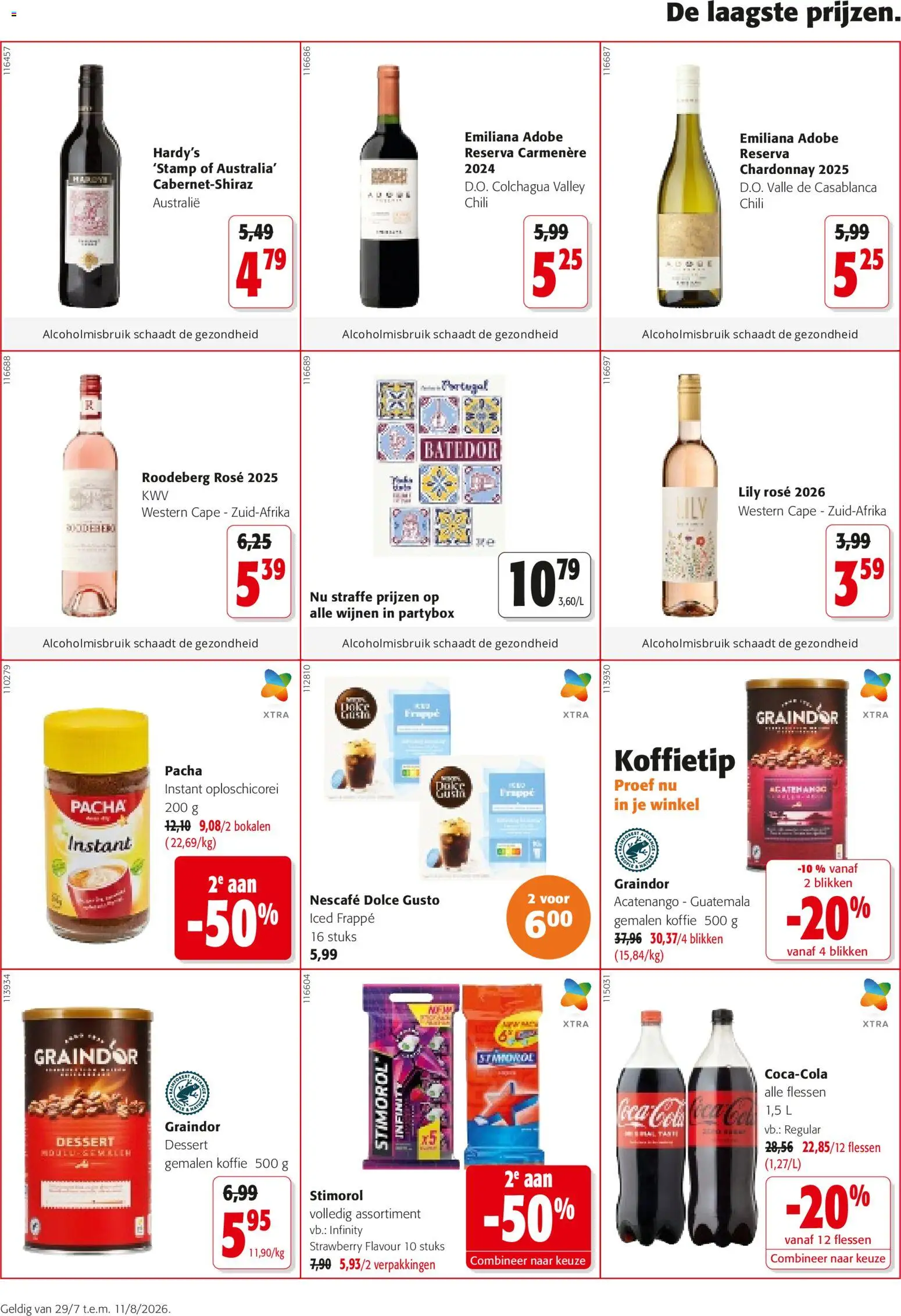 {H1} | Pagina: 4 | Producten: Csirkecombfile, Rooibos tea, Nescafe, Koffie