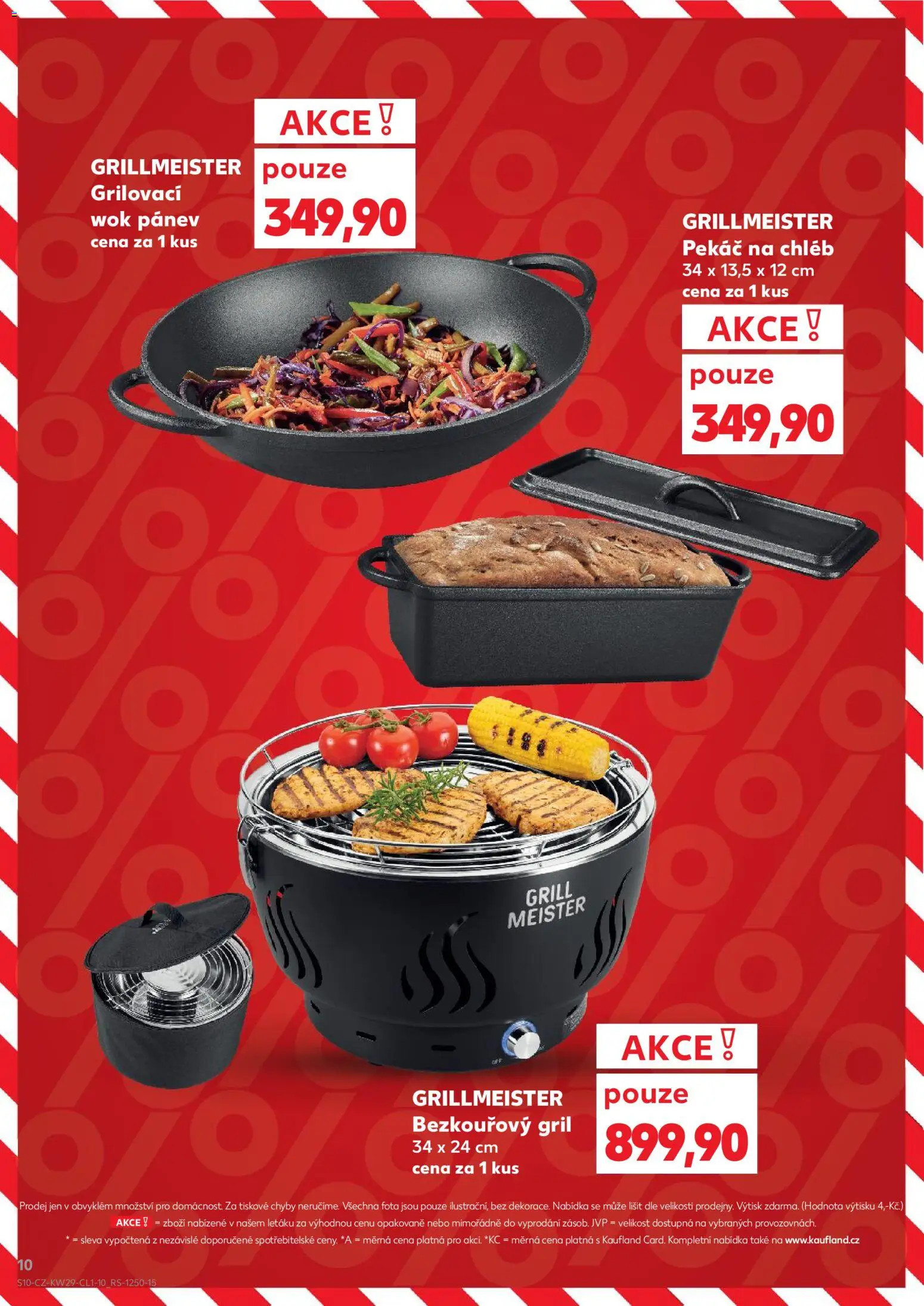 Kaufland leták - Plzeň Bory od 15.07.2026 | Strana: 10 | Produkty: Chléb, Pánev, Bezkouřový gril, Gril
