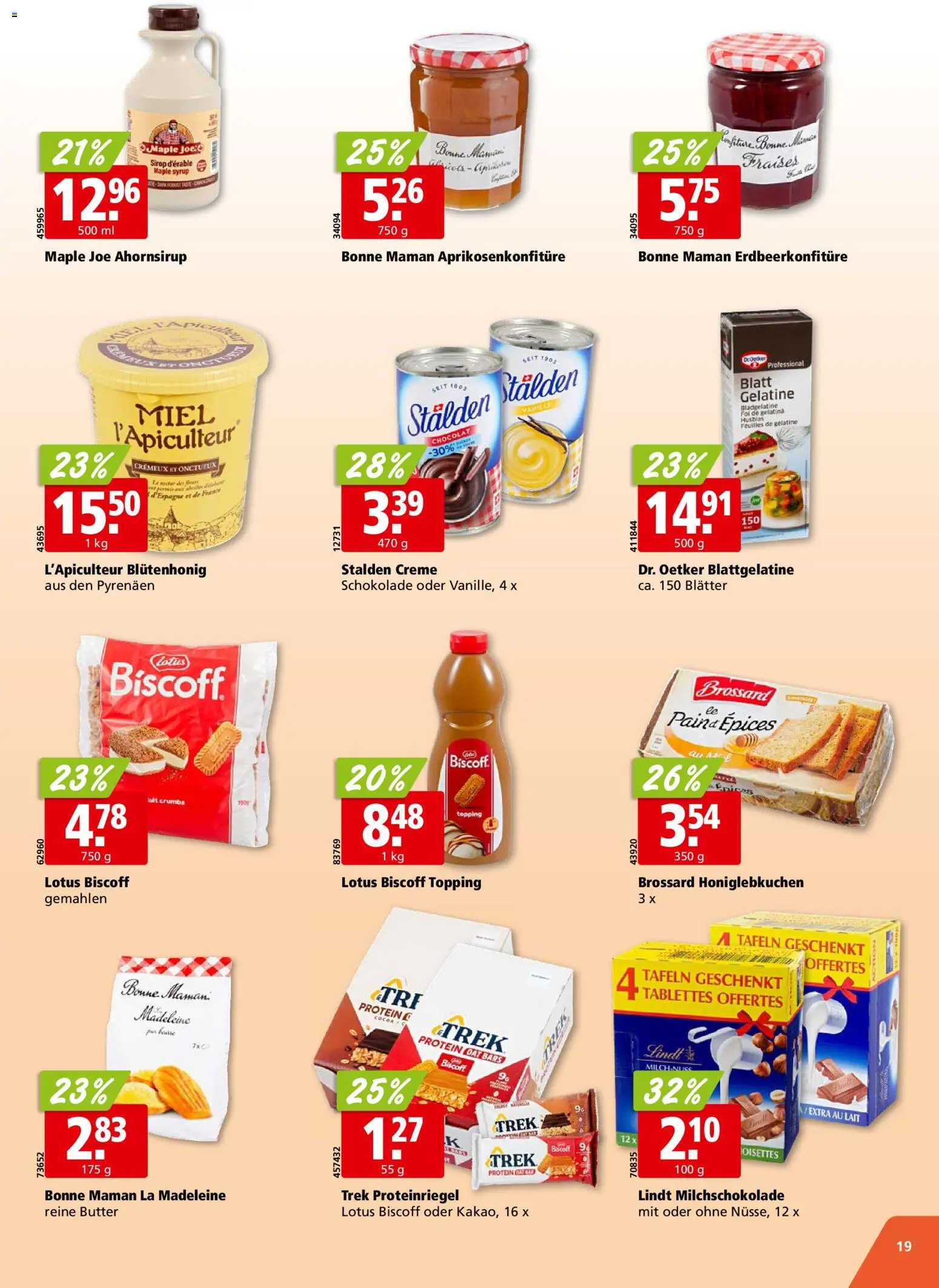 Aligro aktionen Chavannes, Matran, Genf, Sitten – gültig ab 17.08.2026 | Seite: 19 | Produkte: Butter, Schokolade, Creme