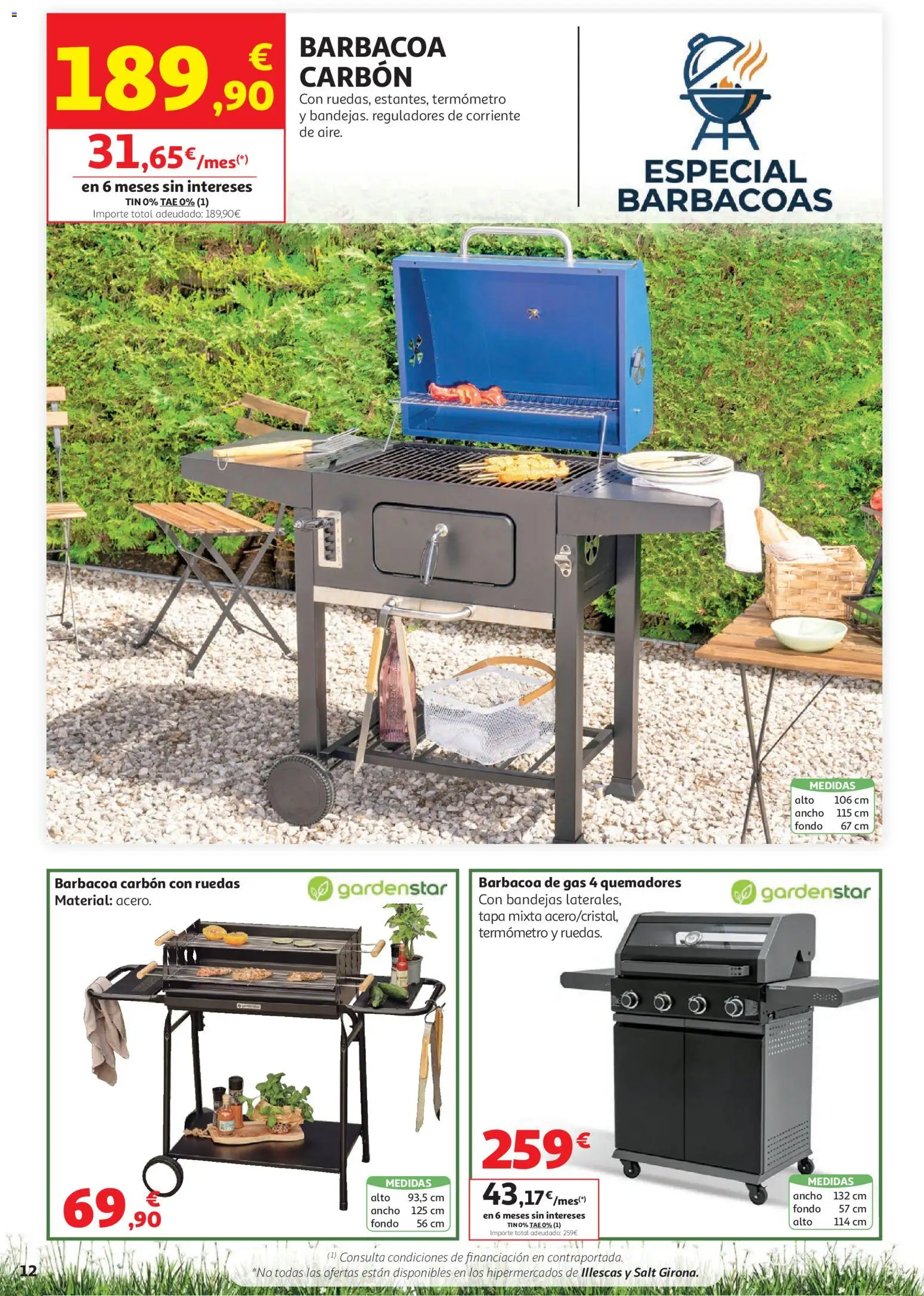 Alcampo Aire Libre HP Cat │ válido desde el 05.05.2026 | Página: 12 | Productos: Barbacoa, Termómetro
