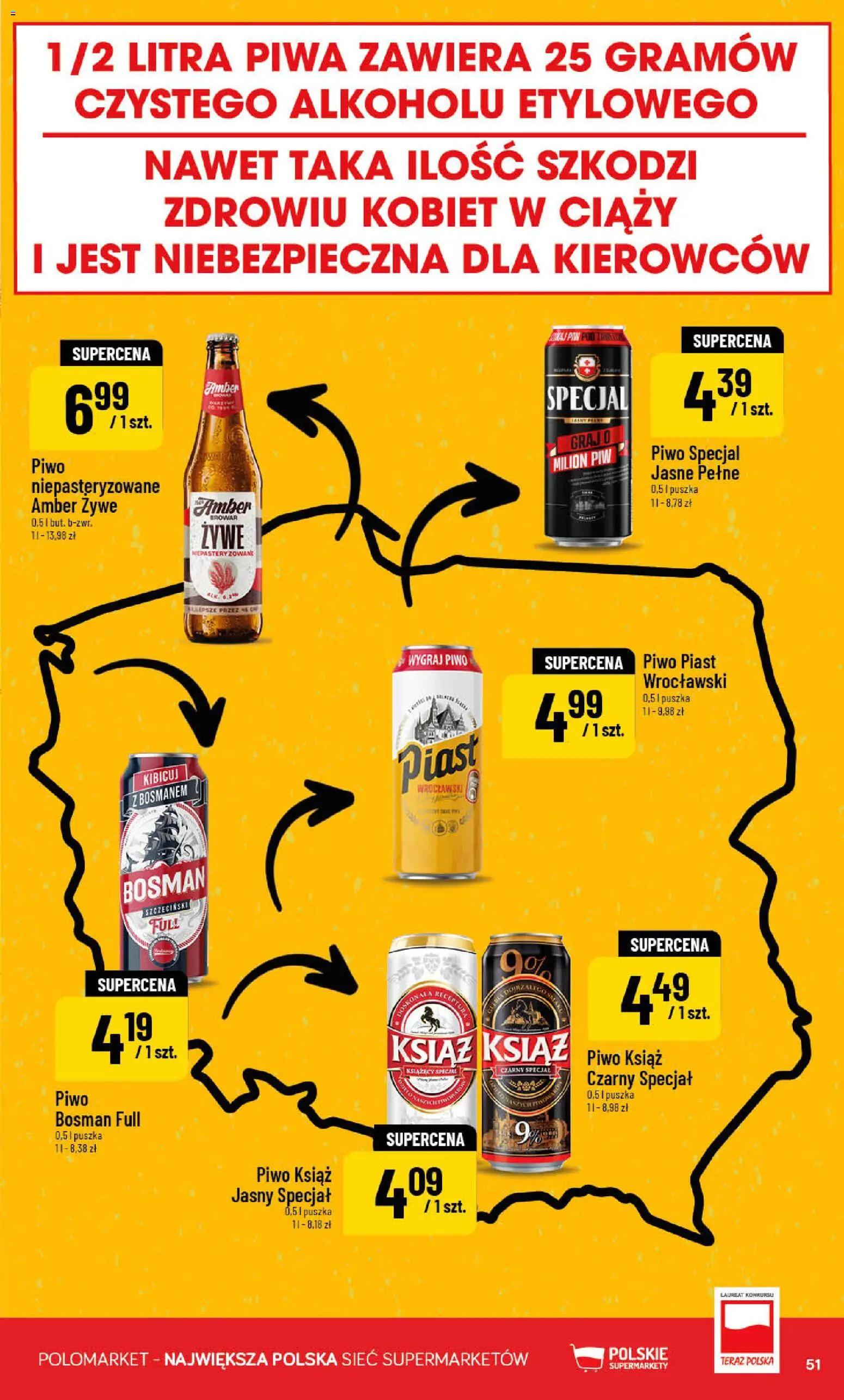 POLOmarket gazetka od 10.06.2026 | Strona: 51 | Produkty: Piwo