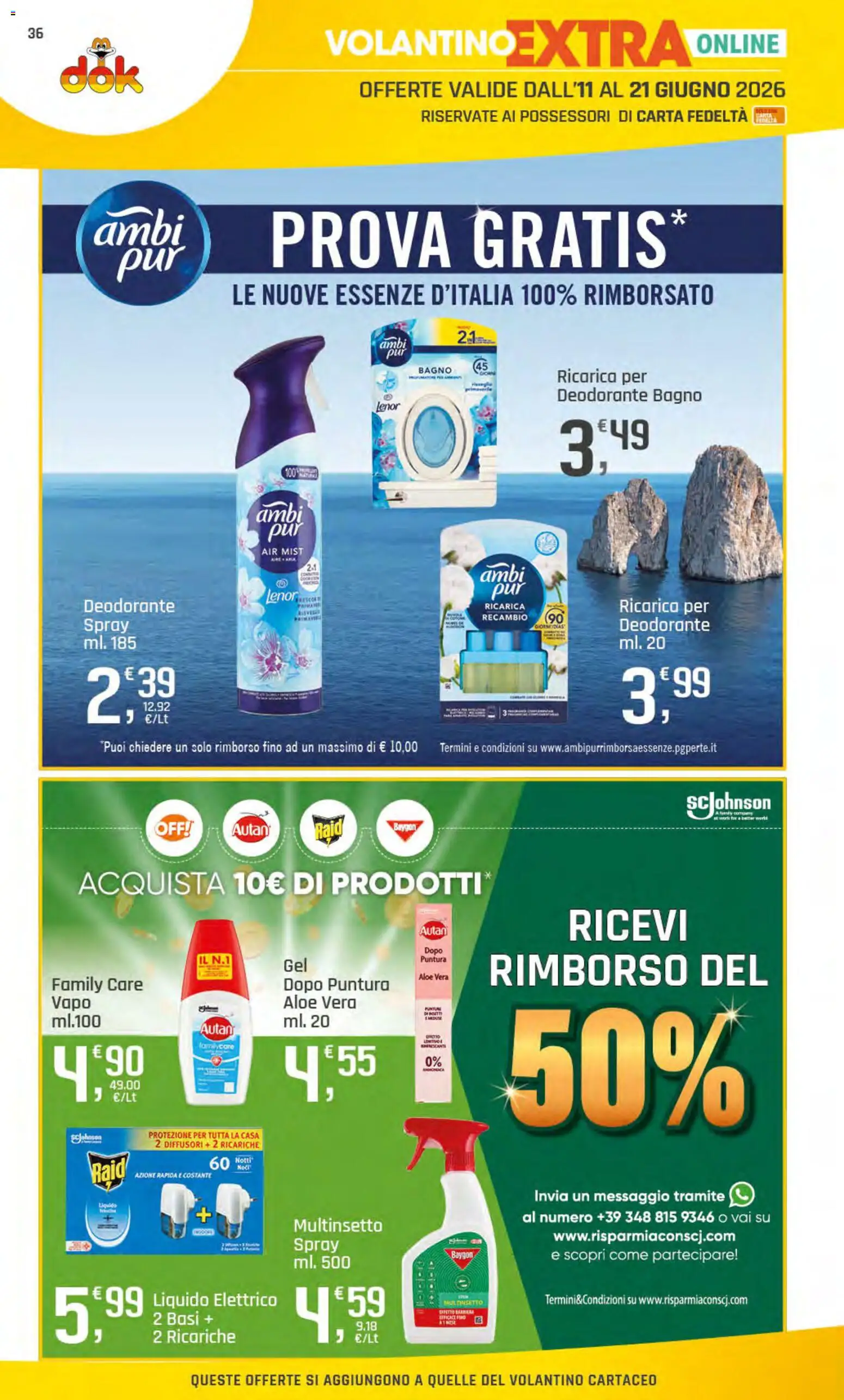 Volantino DOK del 11.06.2026 | Pagina: 37 | Prodotti: Deodorante, Aloe vera, Bagno