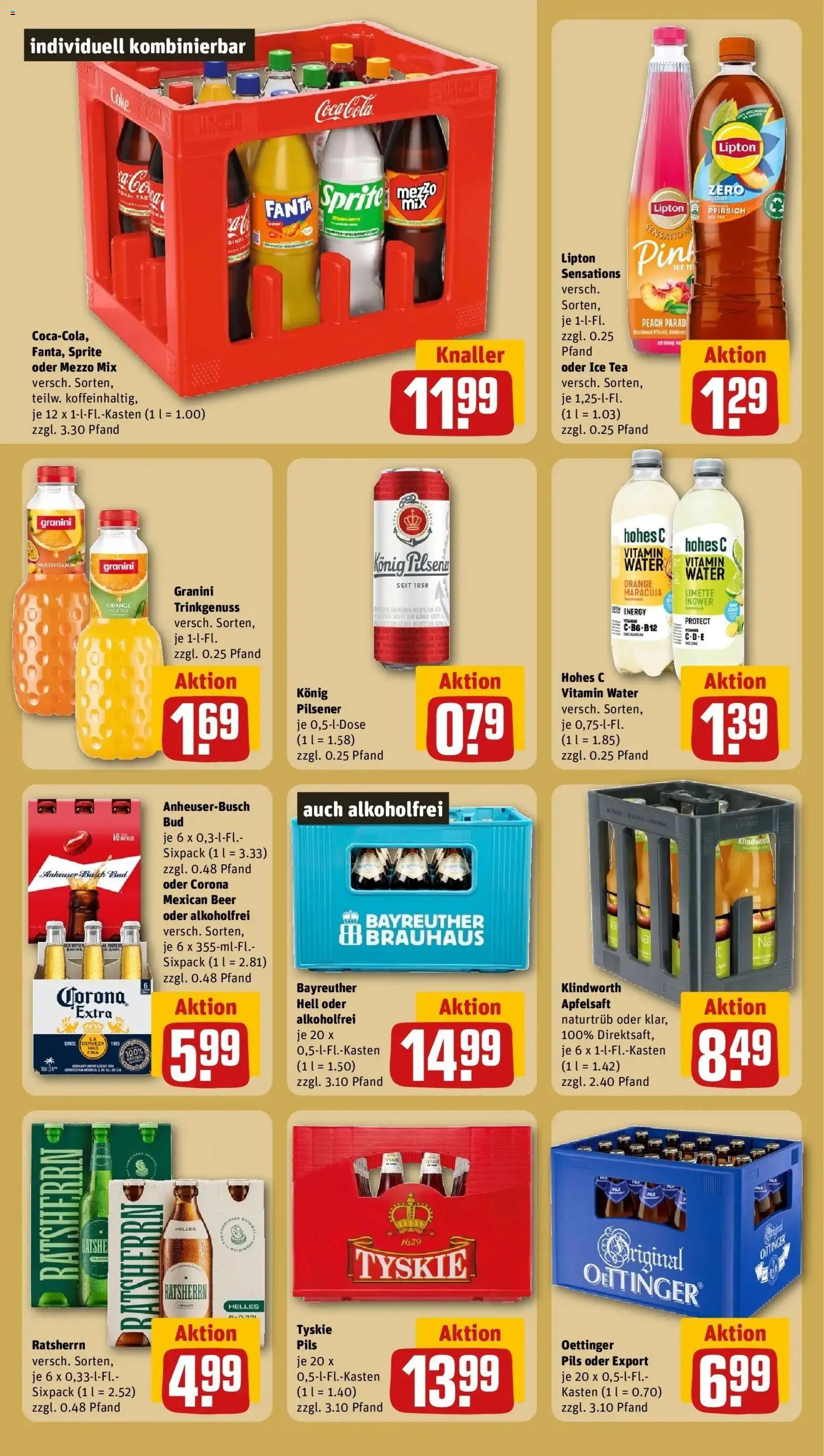 REWE Prospekt ab 28.09.2026 zum Blättern » Angebote | Seite: 24 | Produkte: Tyskie, Fanta, Sprite, Energy