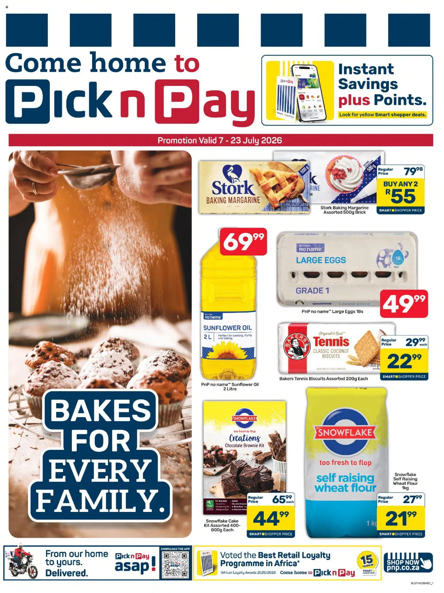 Pick n Pay Inland Provinces - Baking Specials (07/07/2026 catalogue cover