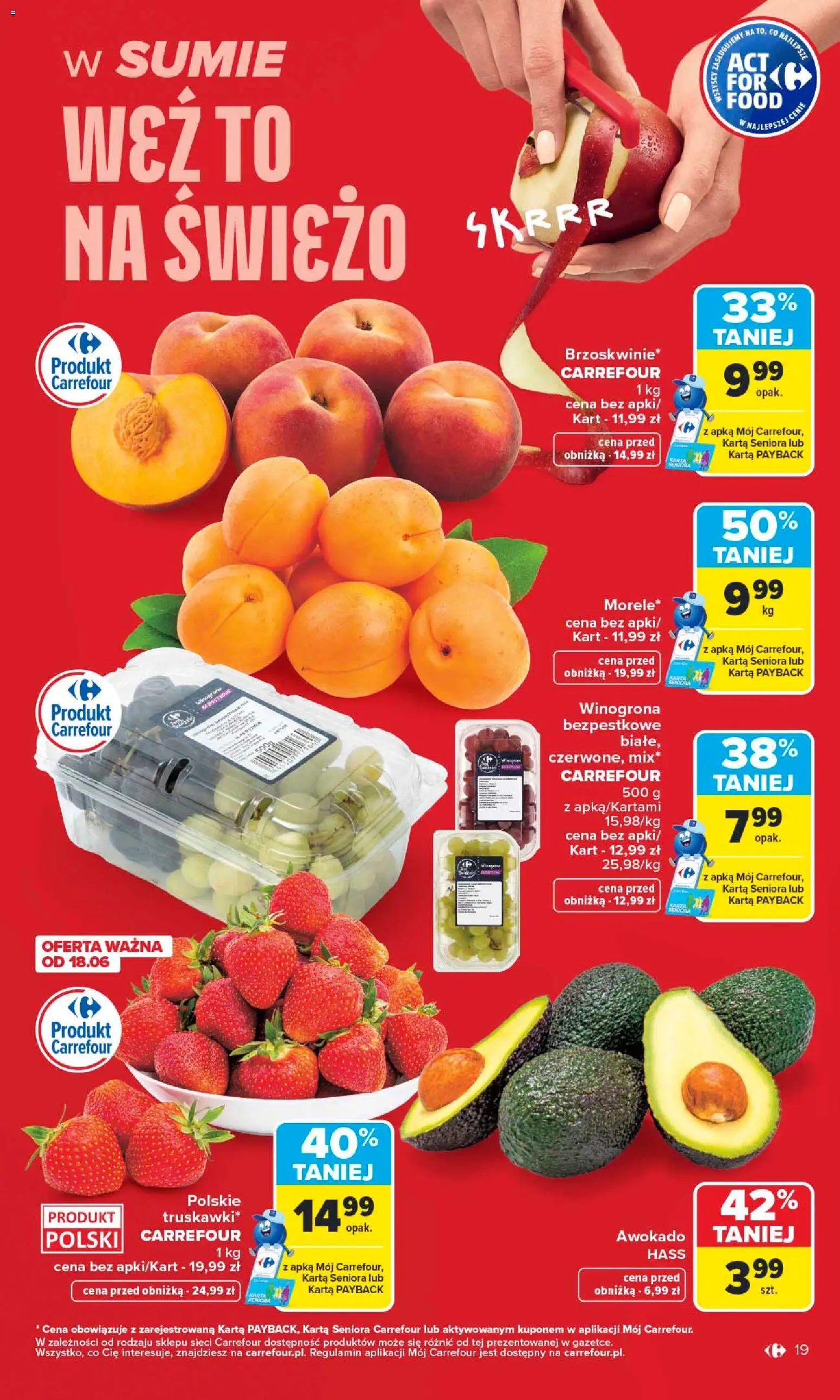 Carrefour gazetka od 15.06.2026 | Strona: 21 | Produkty: Karta, Winogrona, Awokado