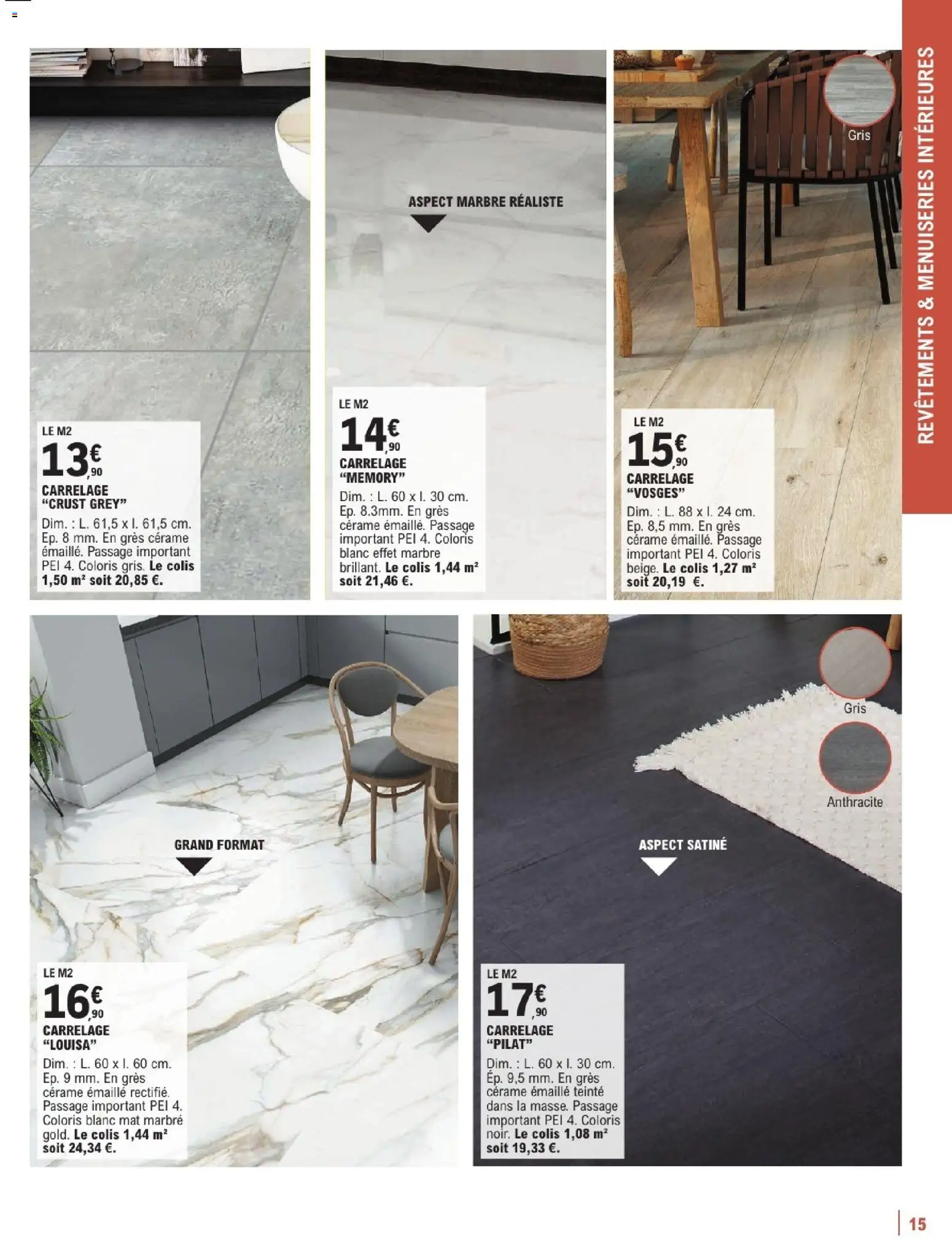 {H1} | Page: 15 | Produits: Carrelage