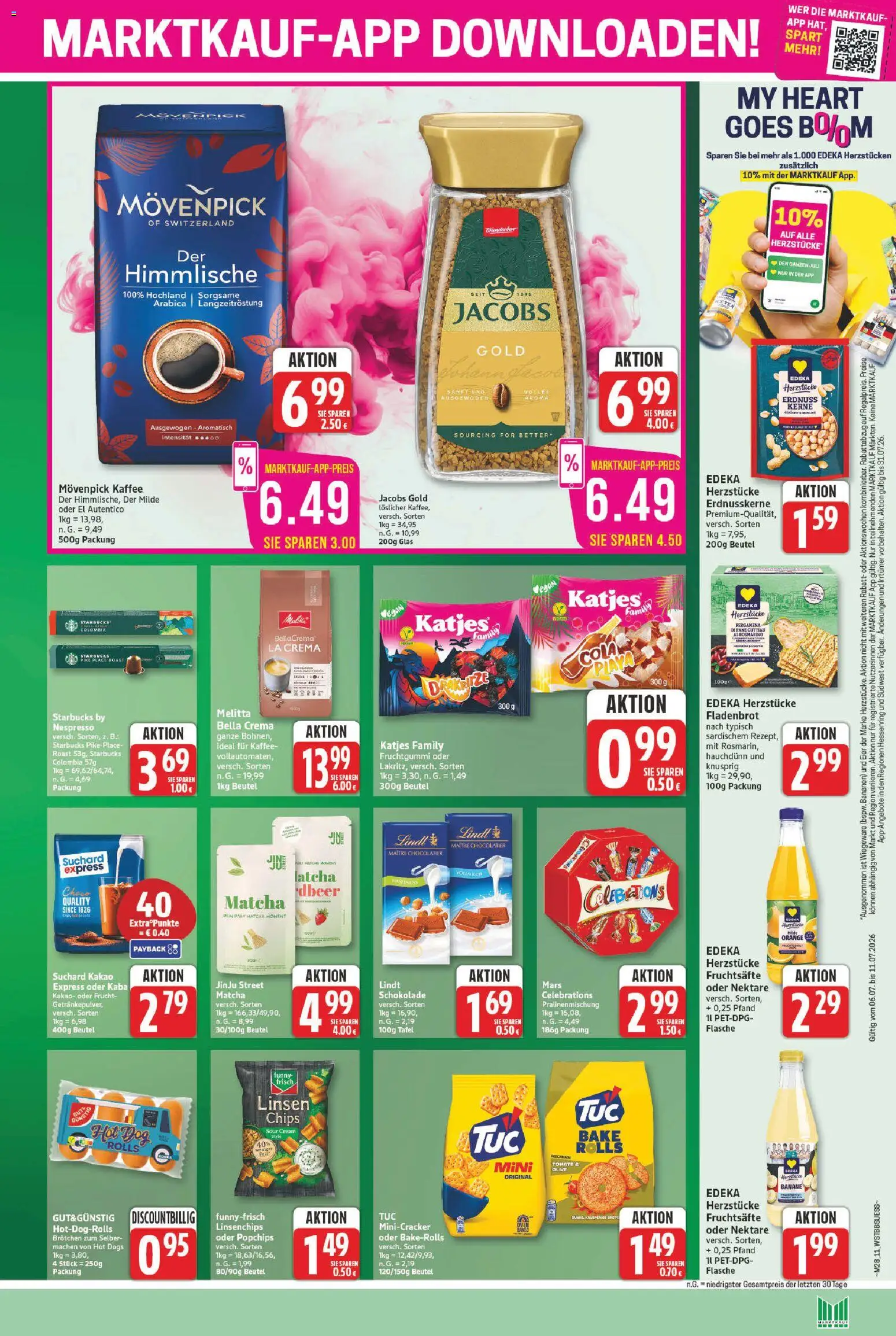 Marktkauf Prospekt – gültig ab 06.07.2026 | Seite: 11 | Produkte: Funny frisch, Katjes, Bananen, Movenpick kaffee