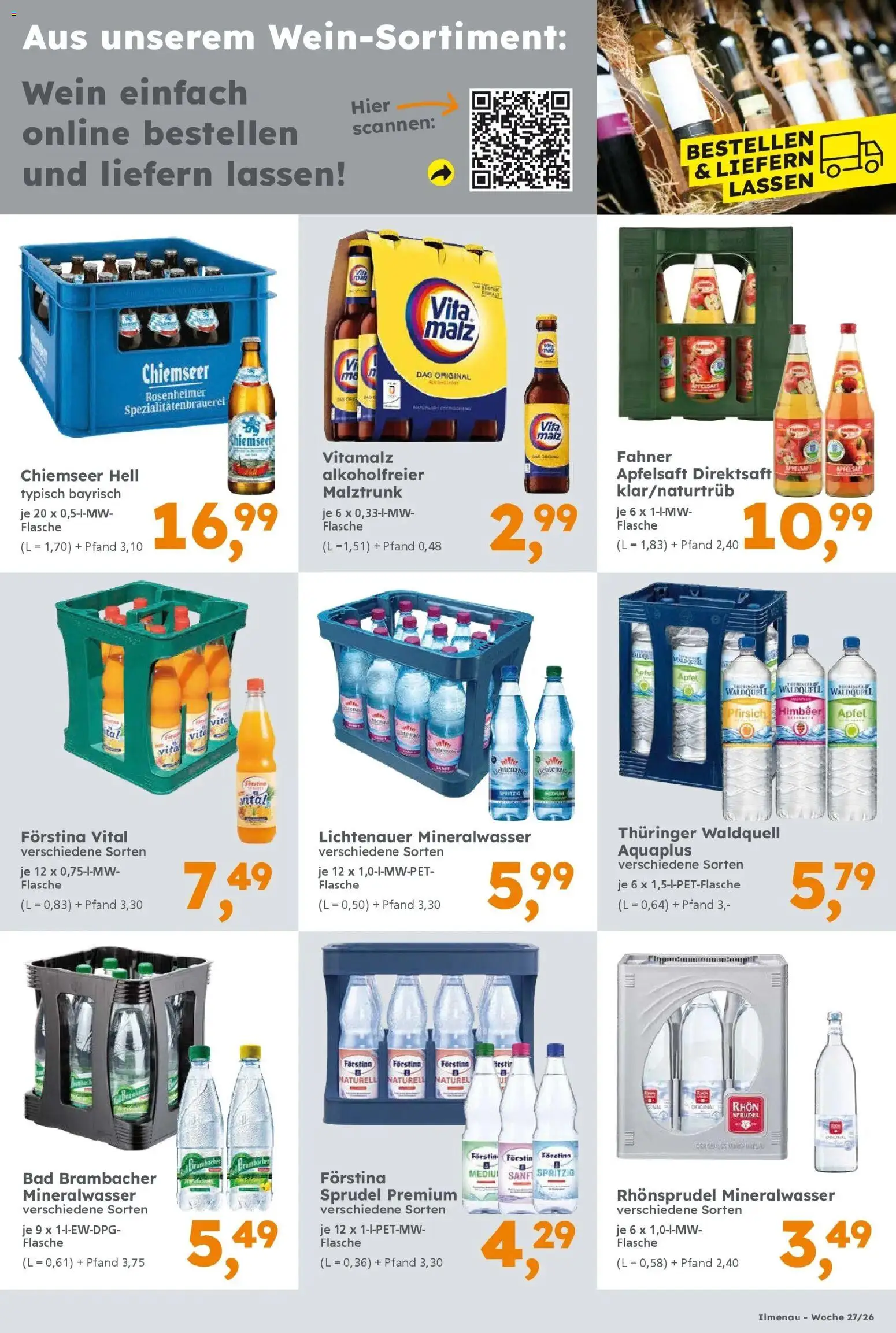 Globus Baumarkt - Globus Baumarkt: Wochenangebote – gültig ab 28.06.2026 | Seite: 17 | Produkte: Bad, Apfelsaft, Mineralwasser, Wein
