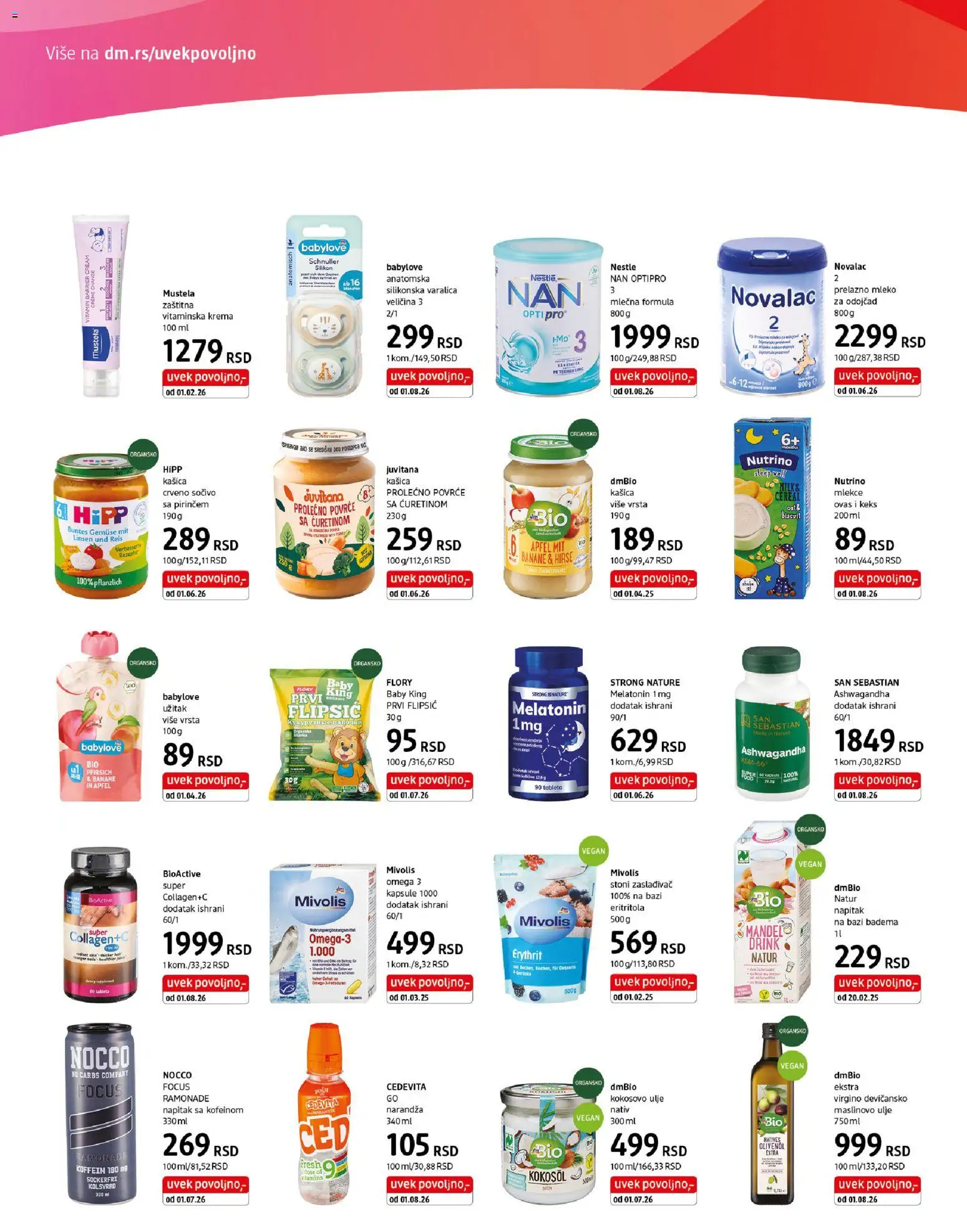 DM Drogerie katalog - važi od 16.08.2026 | Strana: 6 | Proizvode: Kapsule, Kokosovo ulje, Sočivo, Omega