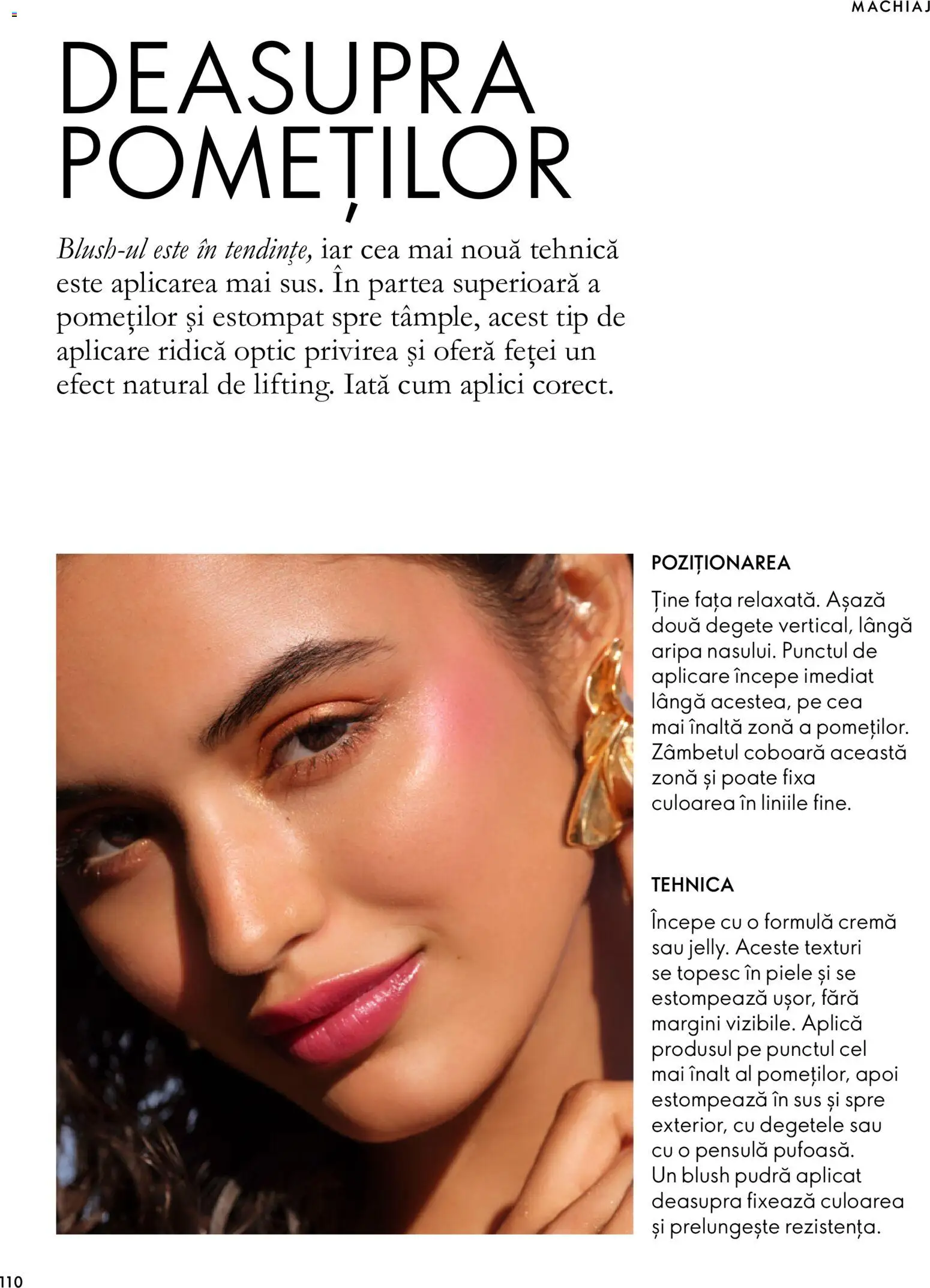 Noul catalog Oriflame – valabil de la 30.09.2026 | Pagină: 110 | Produse: Aplică, Pudră, Blush, Tip