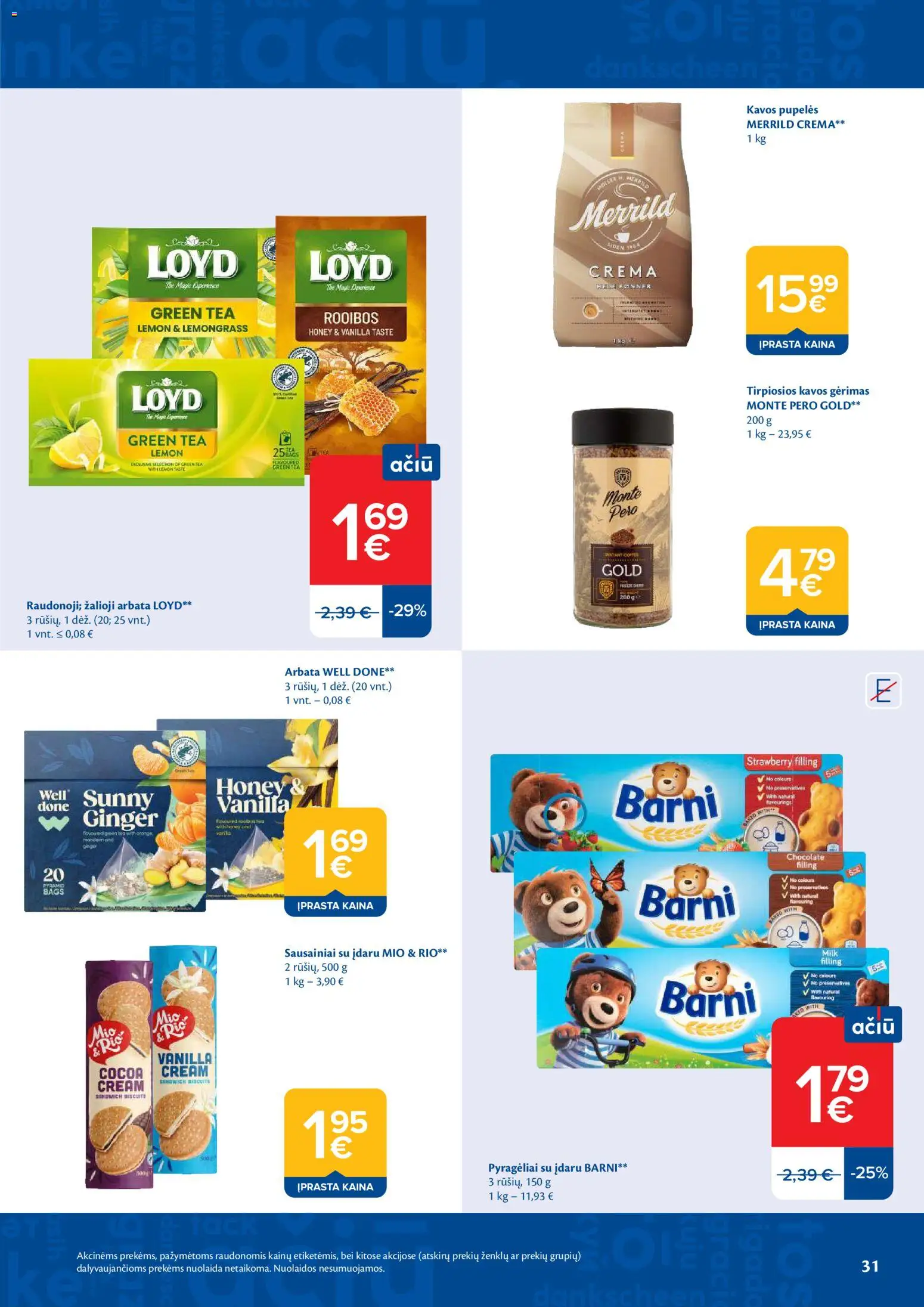 MAXIMA akcijos nuo 05.05.2026 | Puslapis: 31 | Prekių: Sausainiai, Pupelės, Kavos pupelės, Arbata