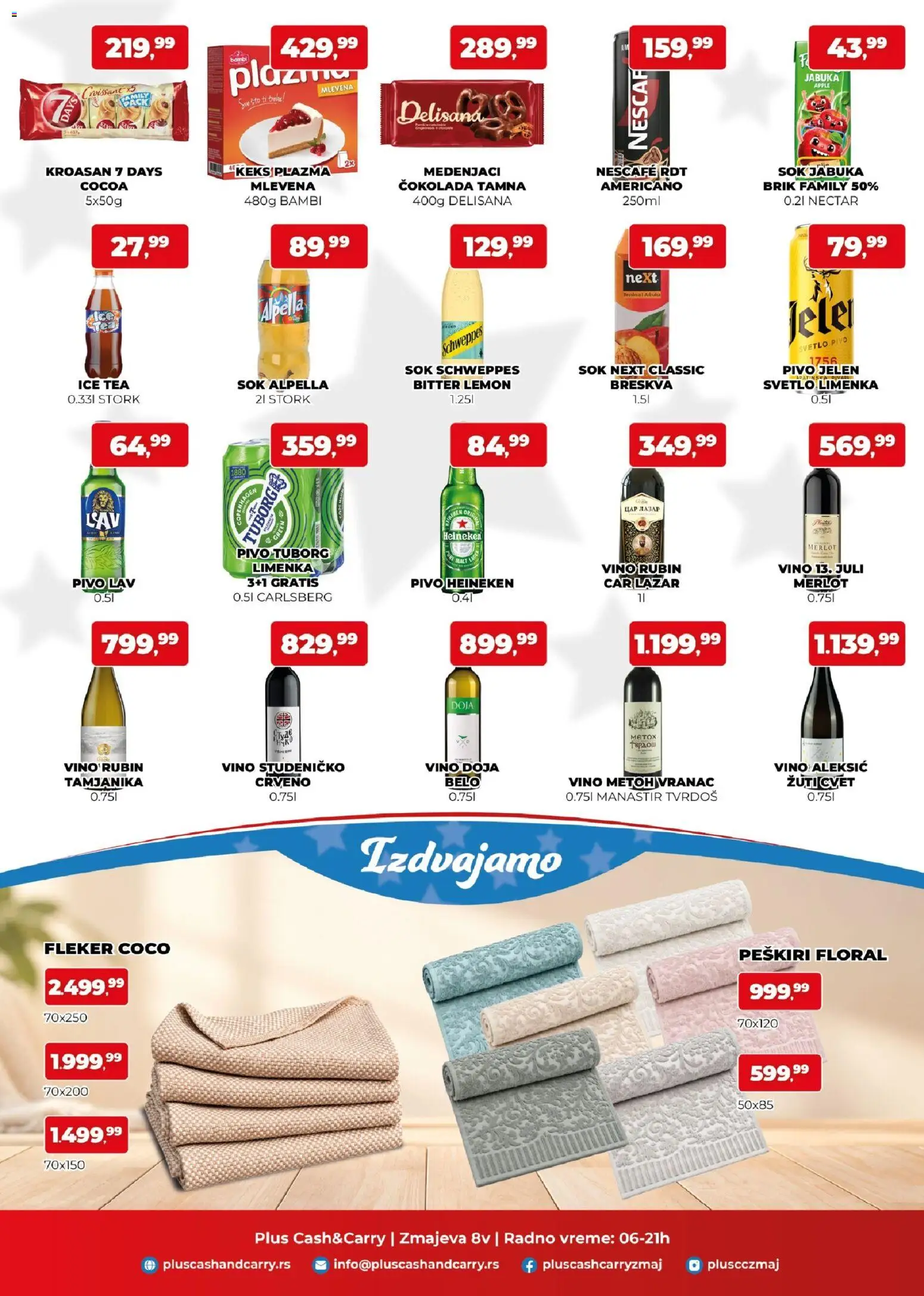 Plus Cash & Carry katalog - važi od 30.10.2026 | Strana: 3 | Proizvode: Sto, Ice Tea, Medenjaci, Čokolada