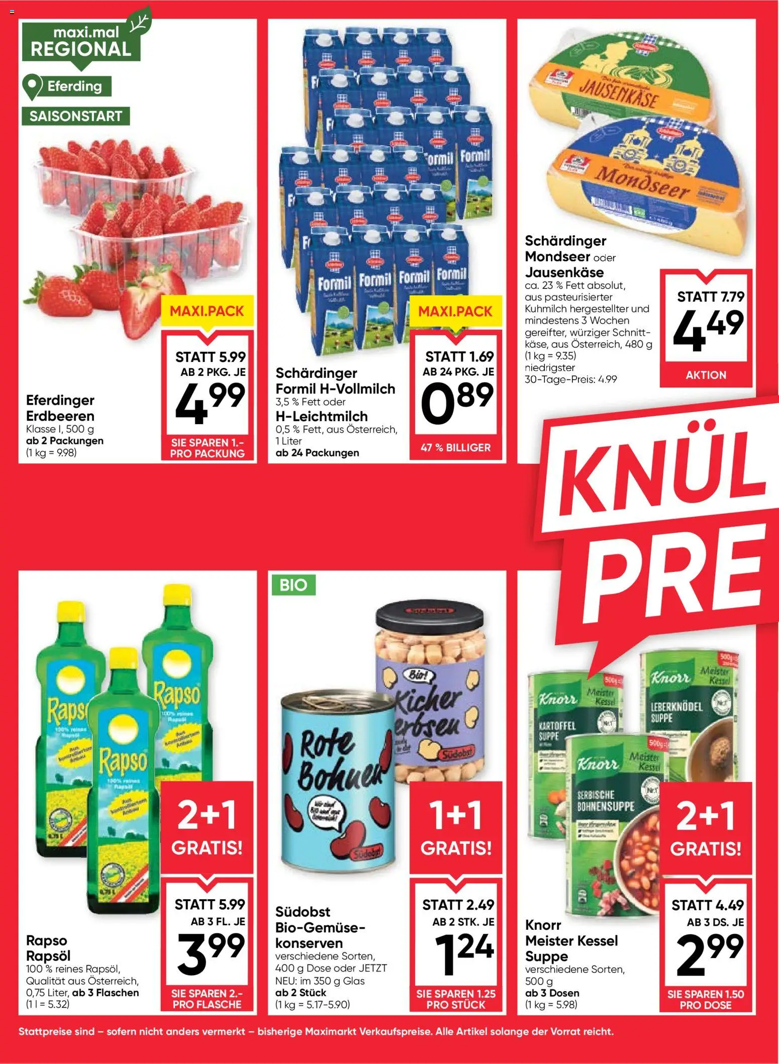 Maximarkt Flugblatt gültig ab 13.05.2026 | Seite: 2 | Produkte: Erdbeeren, Erbsen