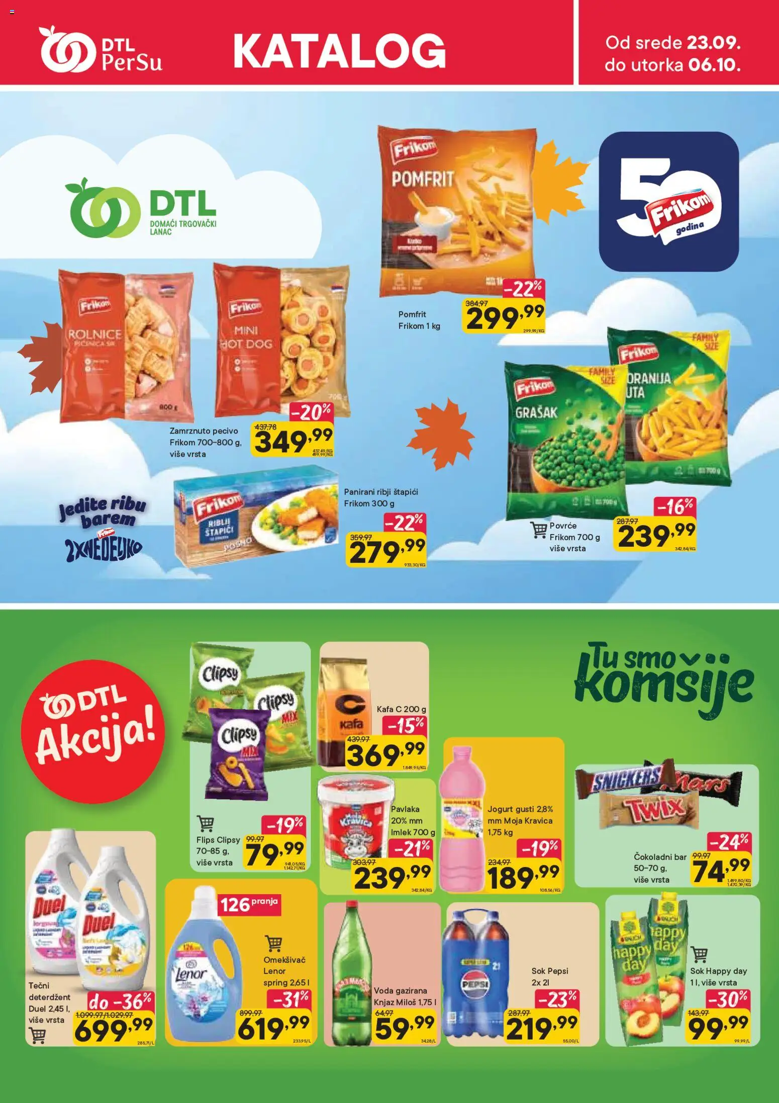PerSu katalog - važi od 23.09.2026 | Strana: 1 | Proizvode: Twix, Grašak, Moja kravica, Kafa