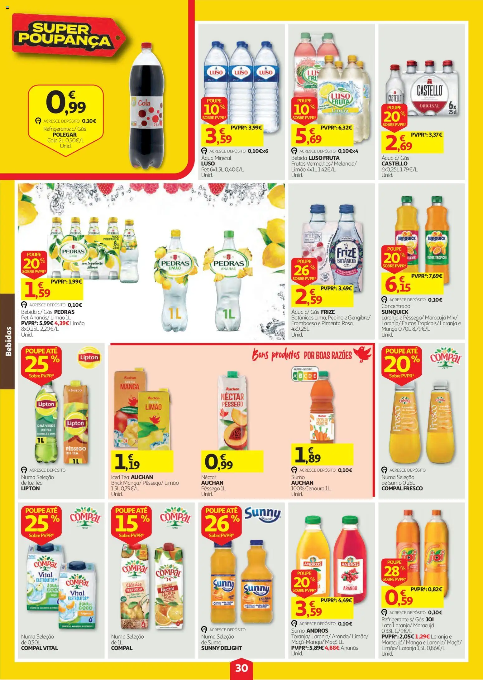 Auchan folheto │ válido de 08/10/2026 | Página: 30 | Produtos: Agua, Pimenta, Maça, Cenoura