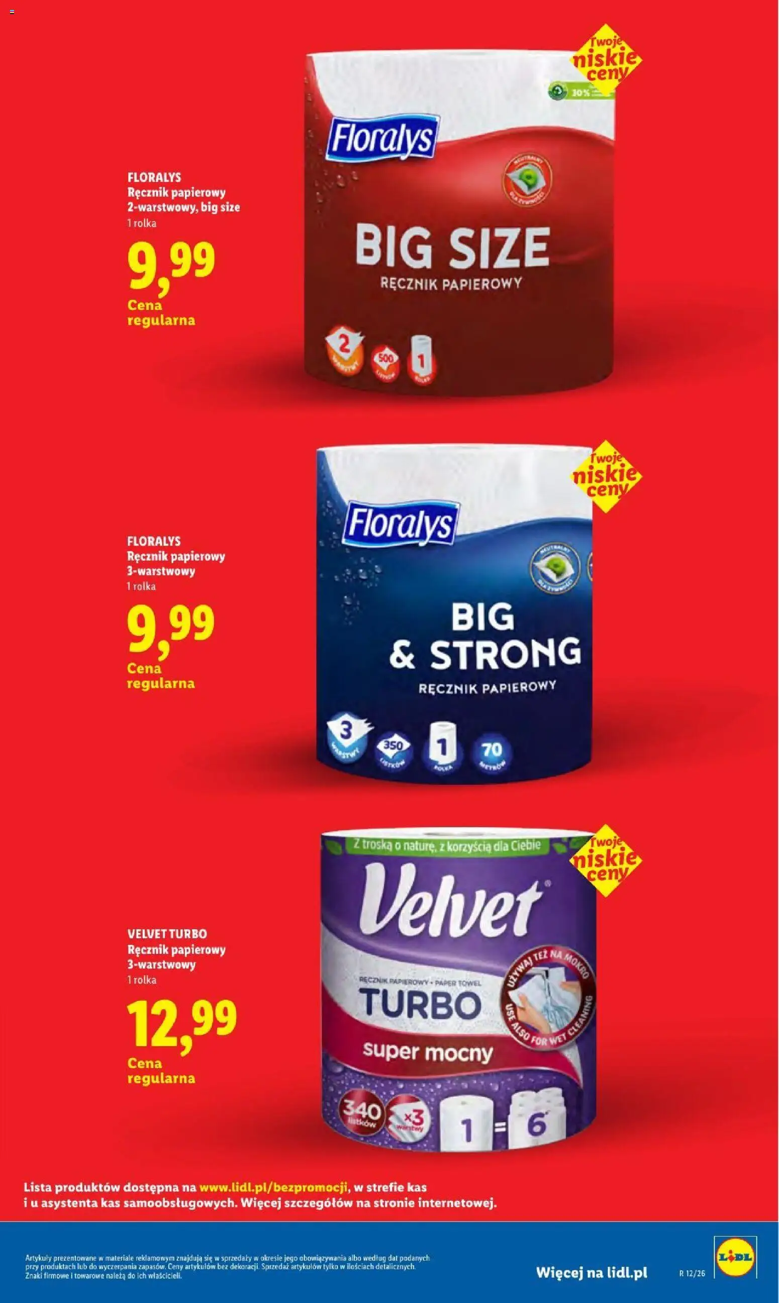 Lidl gazetka - Oszczędzaj każdego dnia od 21.08.2026 | Strona: 29 | Produkty: Ręcznik papierowy