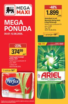 Mega Maxi katalog - pregled Mega Maxi kataloga - važi od 30.07.2026