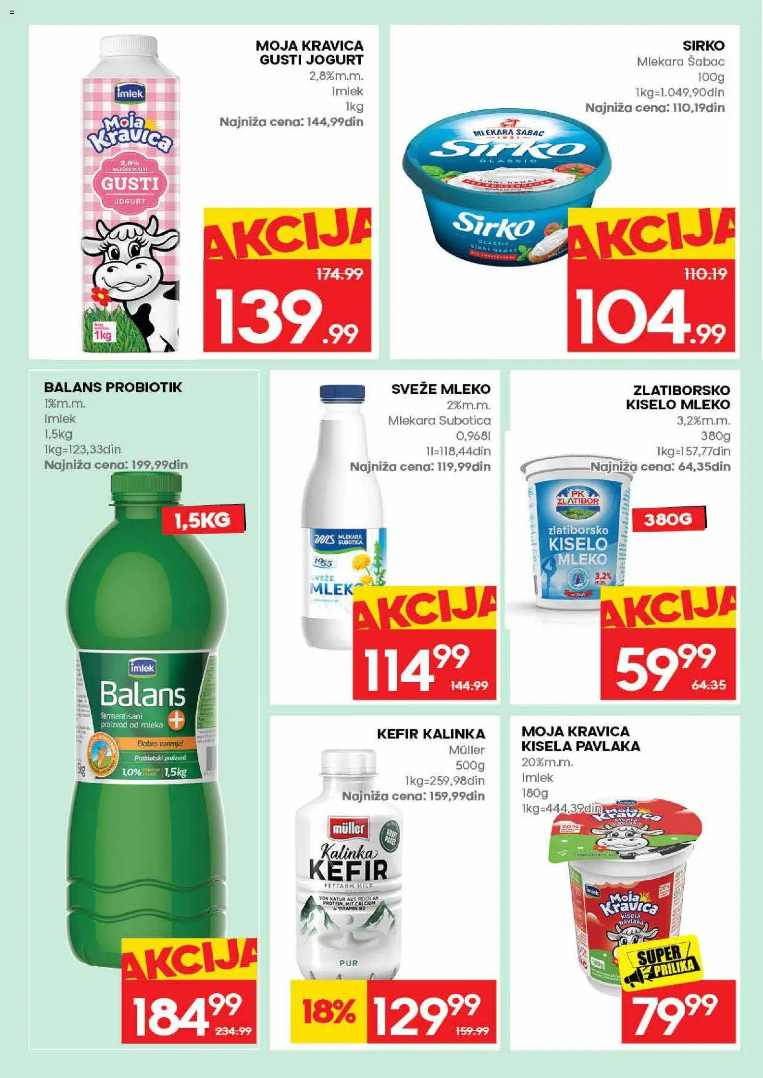 Idea katalog - važi od 04.06.2026 | Strana: 10 | Proizvode: Kisela pavlaka, Kiselo mleko, Sveže mleko, Jogurt