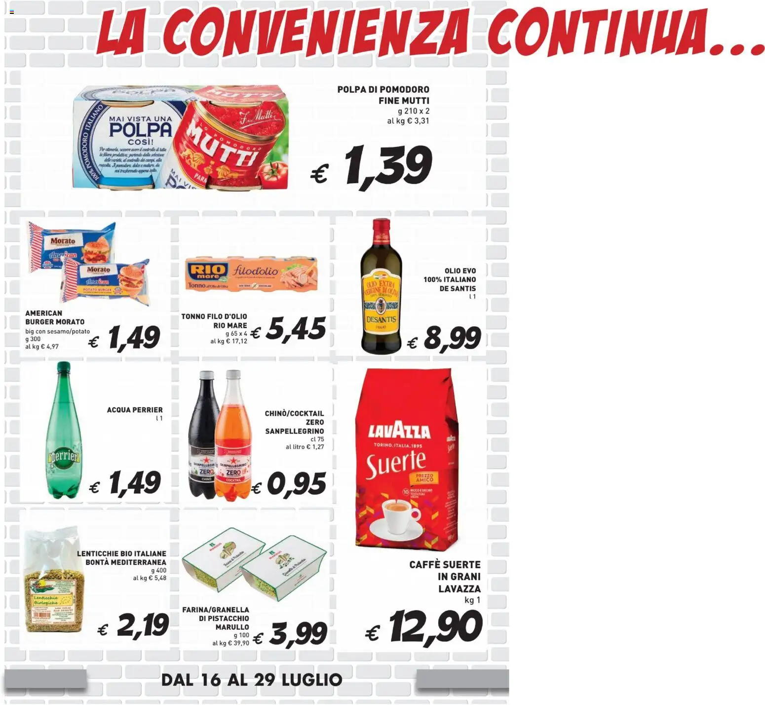 Volantino Coal del 16/07/2026 | Pagina: 4 | Prodotti: Lenticchie, Pomodoro, Olio, Lavazza