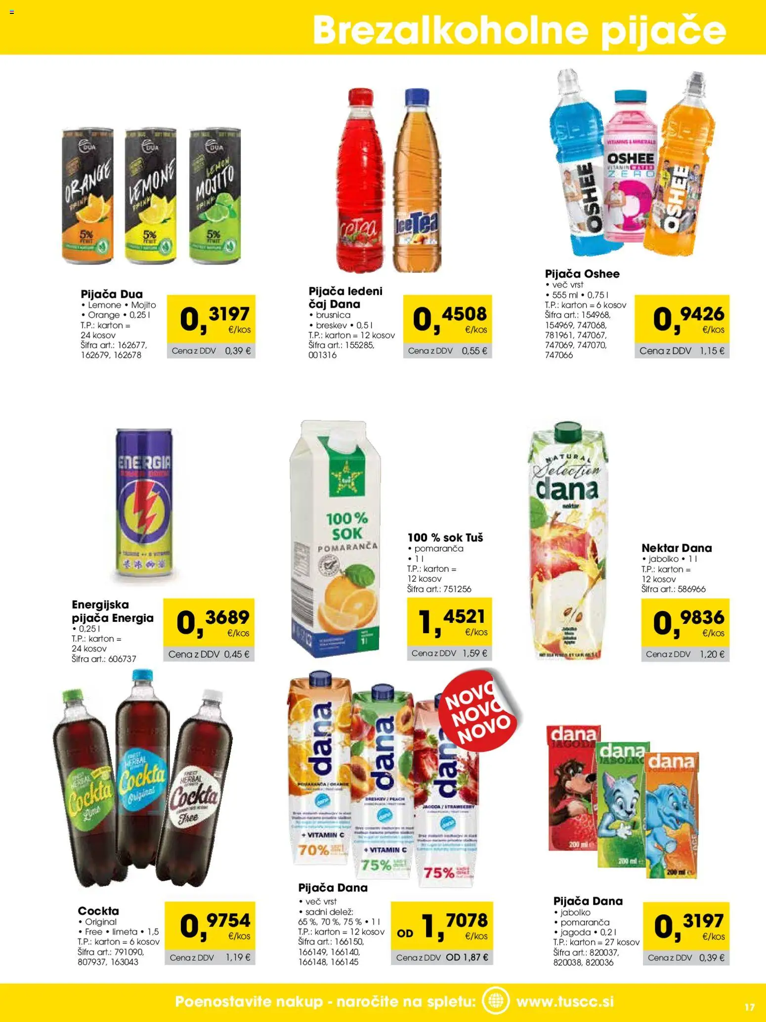 Novi Tuš katalog ponudbe – veljaven od 01.09.2026 | Stran: 17