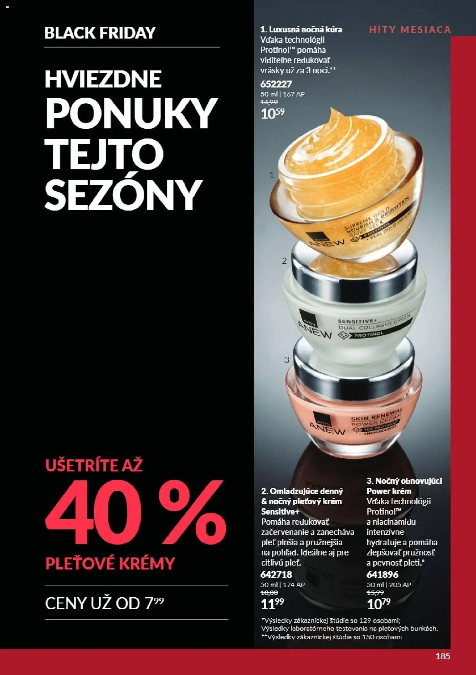 Nové Avon akcie – leták je platný od 01.11.2026 | Strana: 185 | Produkty: Krém