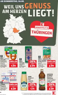 Náhled letáku Kaufland Německo leták - Jena od 06.08.2026 | Strana: 14 | Produkty: Omega 3, Omega