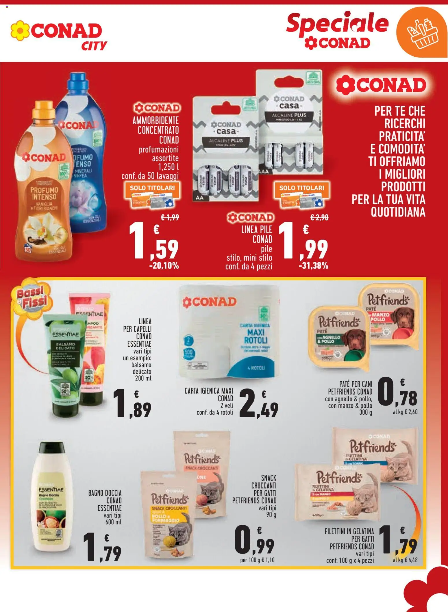 Volantino Conad del 18.06.2026 | Pagina: 7 | Prodotti: Balsamo, Carta igienica, Formaggio, Profumo