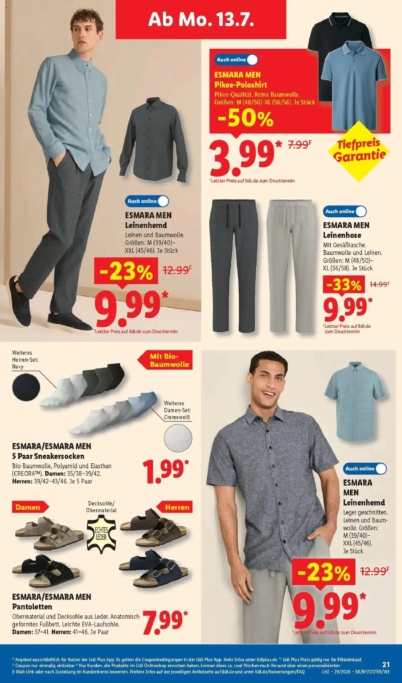 Lidl Prospekt Zülpich – gültig ab 13.07.2026 | Seite: 41 | Produkte: Shirt, Leinenhose