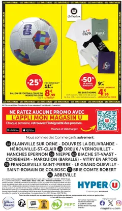 Hyper U - Prévisualisation de Hyper U catalogue valide à partir de 09.06.2026 | Page: 40 | Produits: Coton, Store, Ballon de football, Brie