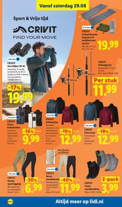 CRIVIT Zelfopblazende slaapmat of luchtbed met kussen, Zelfopblazende slaapmat of luchtbed met kussen - Voorbeeld van een folder van Lidl, geldig van 24-08-2026 | Pagina: 39