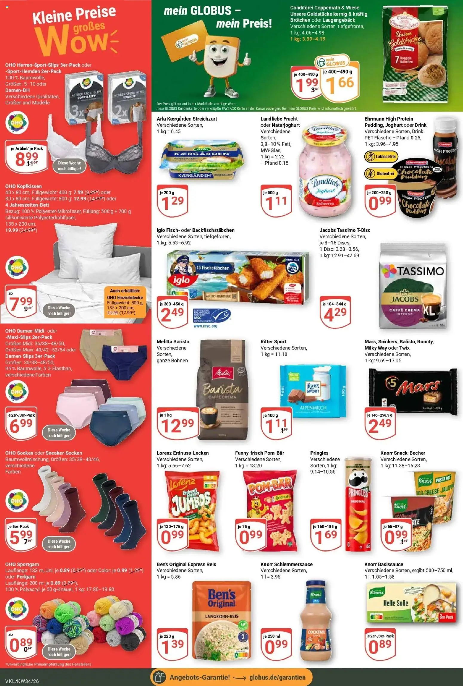 Globus Prospekt Völklingen (ab 17.08.2026) » Angebote online | Seite: 6 | Produkte: Knorr, Pudding, Twix, Fisch