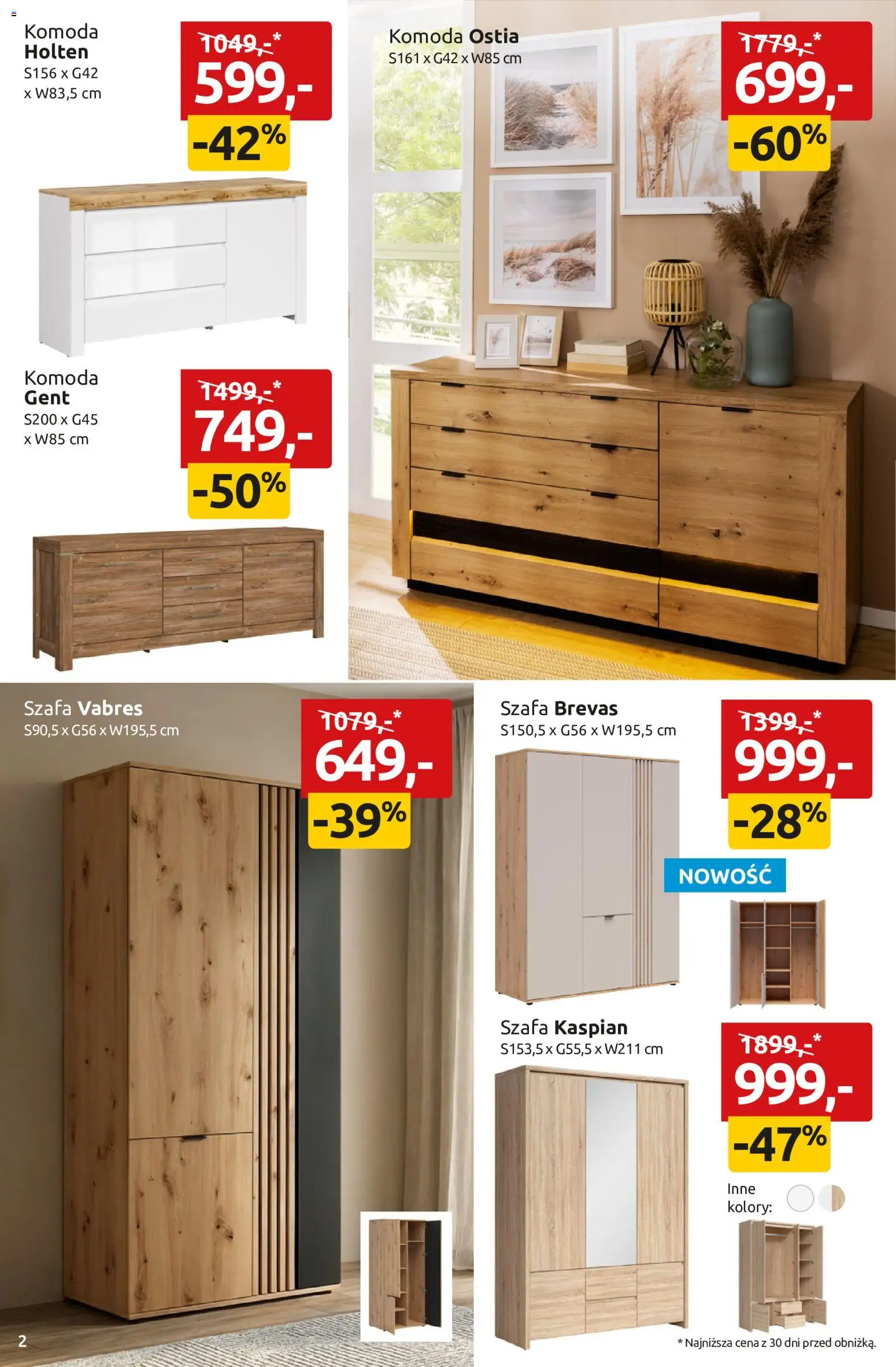 Black Red White promocje od 15.06.2026 | Strona: 2 | Produkty: Szafa, Komoda