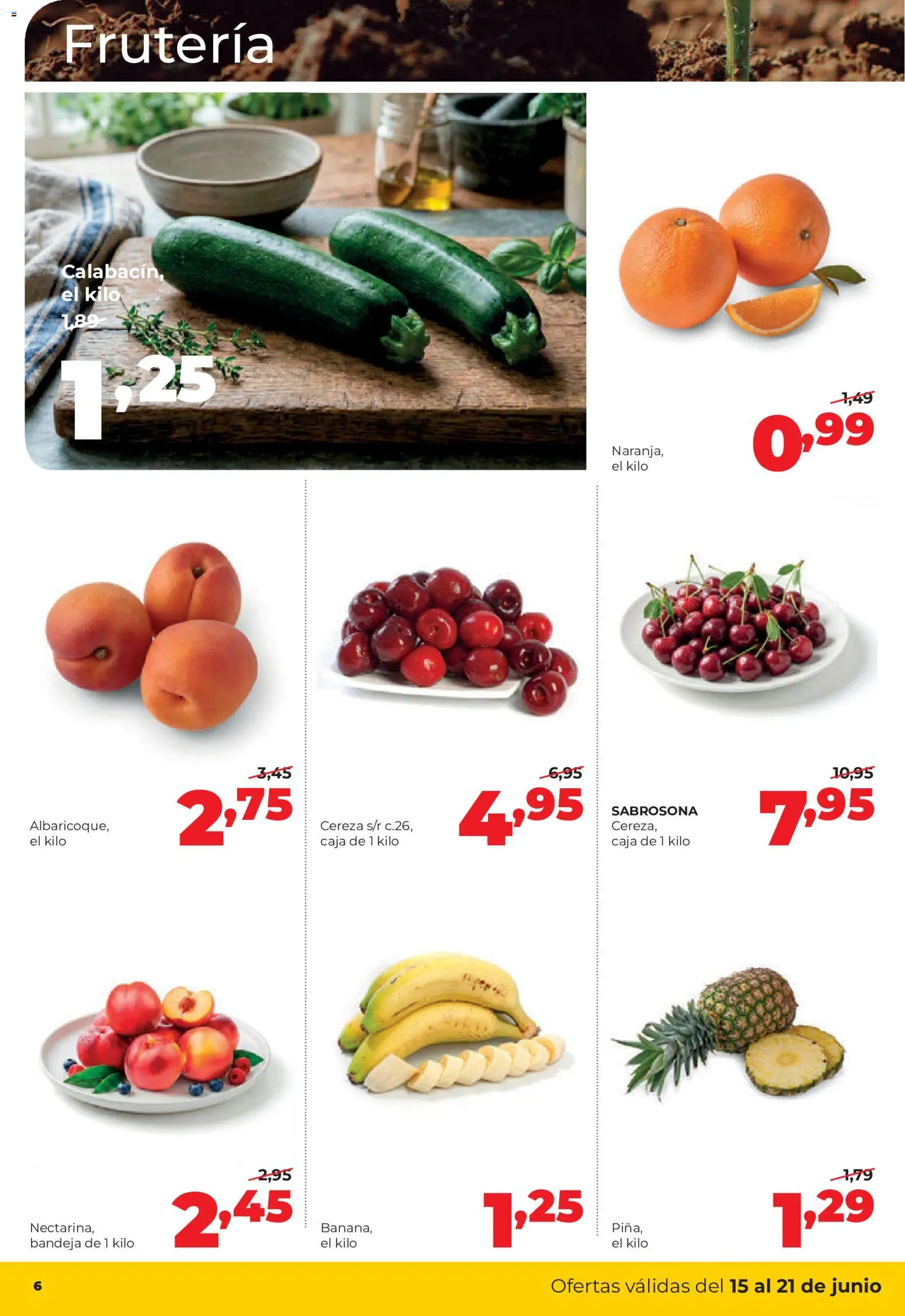 Alimerka folleto Castilla y León │ válido desde el 15.06.2026 | Página: 6 | Productos: Calabacín, Bandeja, Caja