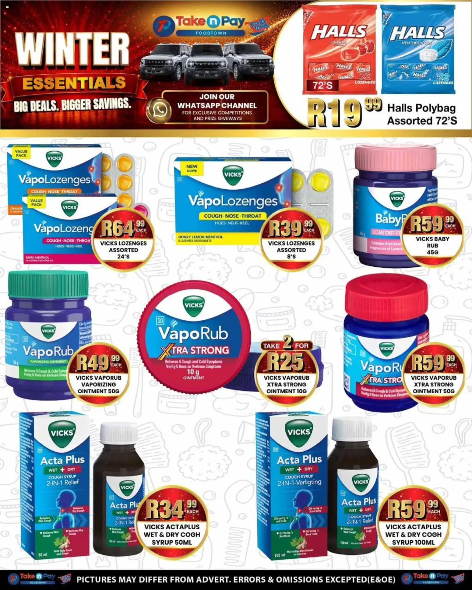 New Take n Pay catalogue – valid from 29/06/2026 | Page: 36 | Products: Cough syrup, Lozenges, Syrup, Lemon