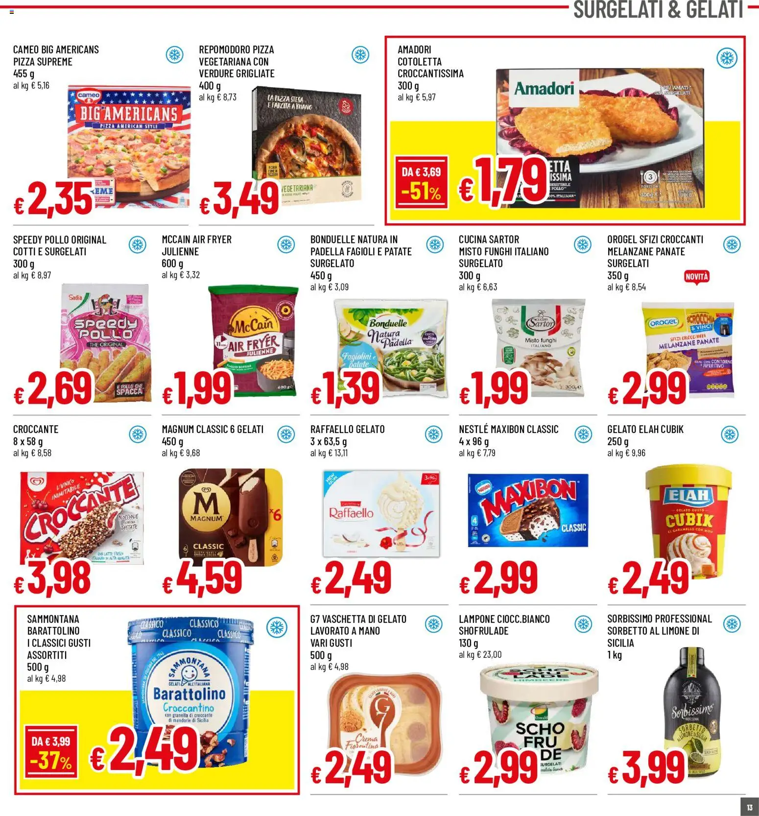 Volantino Galassia del 20/08/2026 | Pagina: 13 | Prodotti: Crema, Gelato, Fagioli, Raffaello