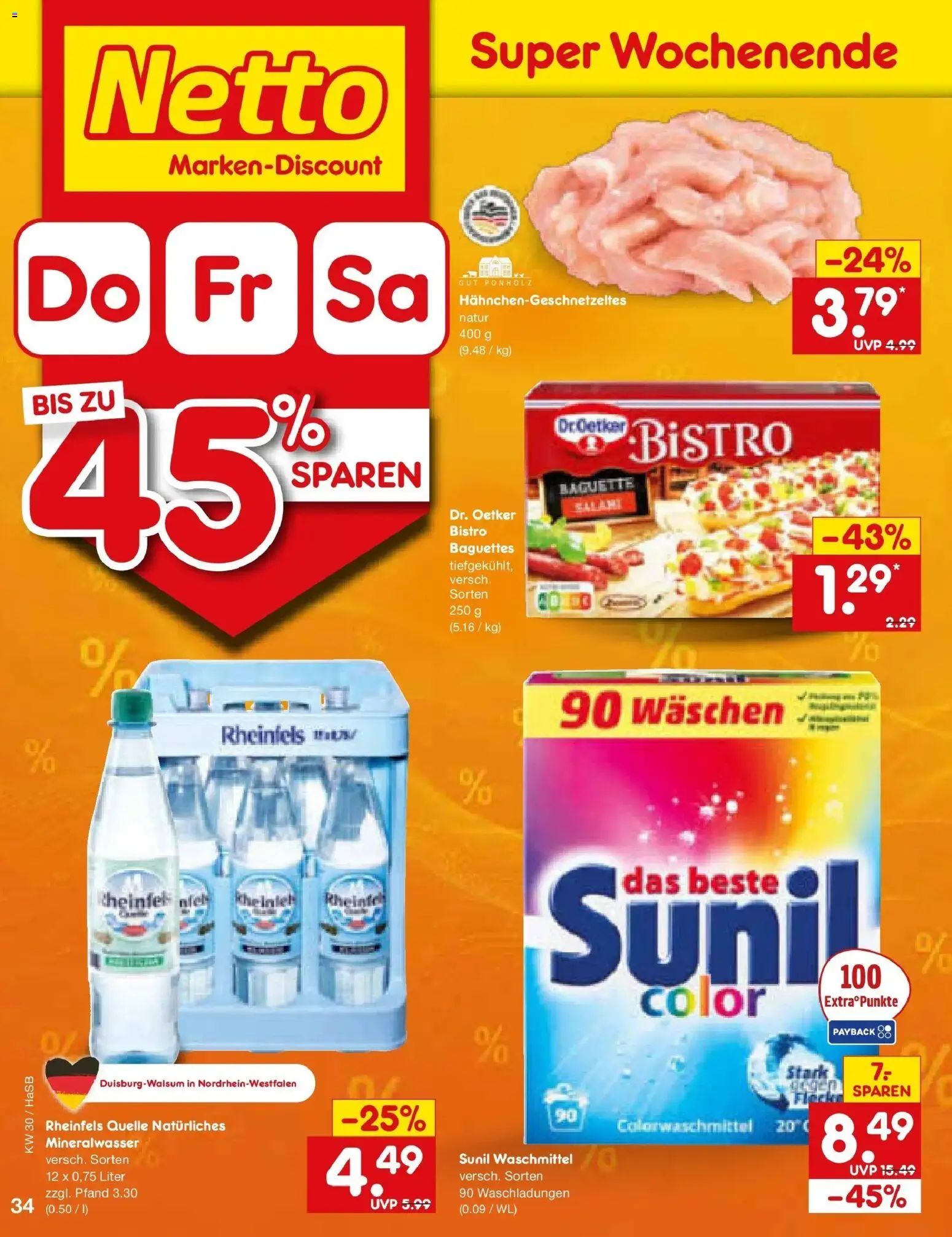Netto Marken-Discount Prospekt Wuppertal – gültig ab 20.07.2026 | Seite: 58 | Produkte: Mineralwasser, Waschmittel, Salami, Rheinfels quelle