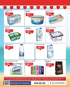 04.06.2026 tarihinden itibaren geçerli olan Seç Market kataloğu önizlemesi | Sayfa: 2 | Ürünler: Tuvalet, Süt, Yoğurt, Tuvalet kağıdı