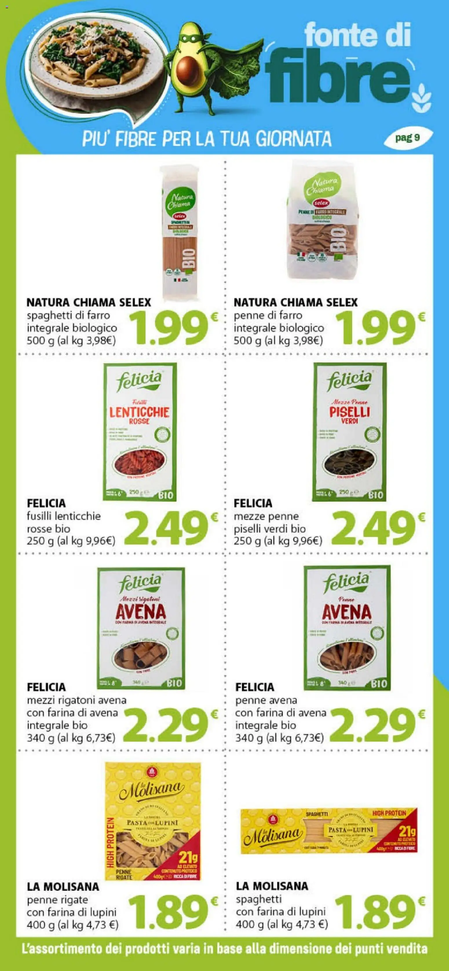 Volantino DOK del 12.06.2026 | Pagina: 9 | Prodotti: Lupini, Lenticchie, Piselli, Farro
