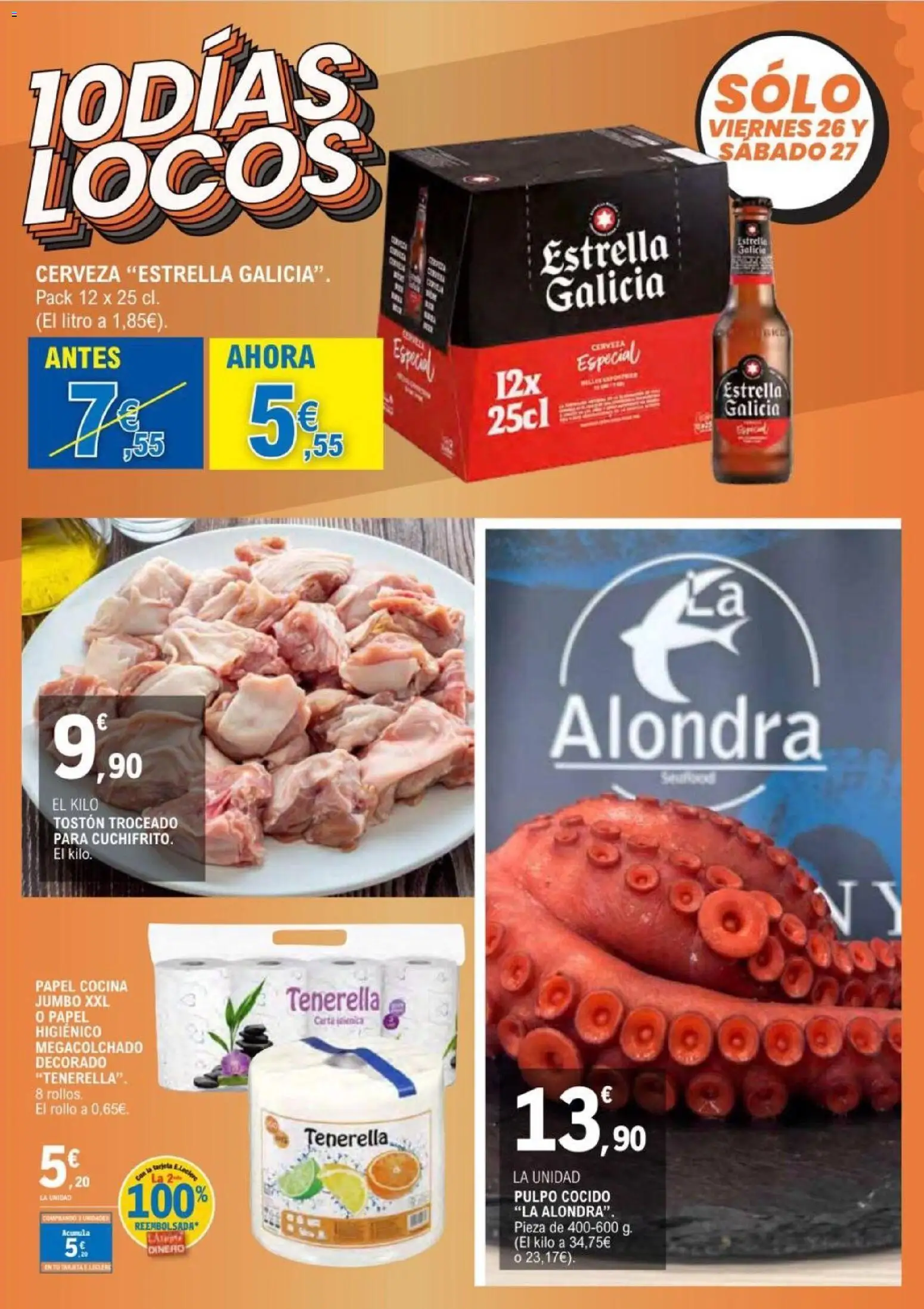 E.Leclerc folleto Salamanca │ válido desde el 17.06.2026 | Página: 6 | Productos: Cerveza, Papel higienico, Cocina