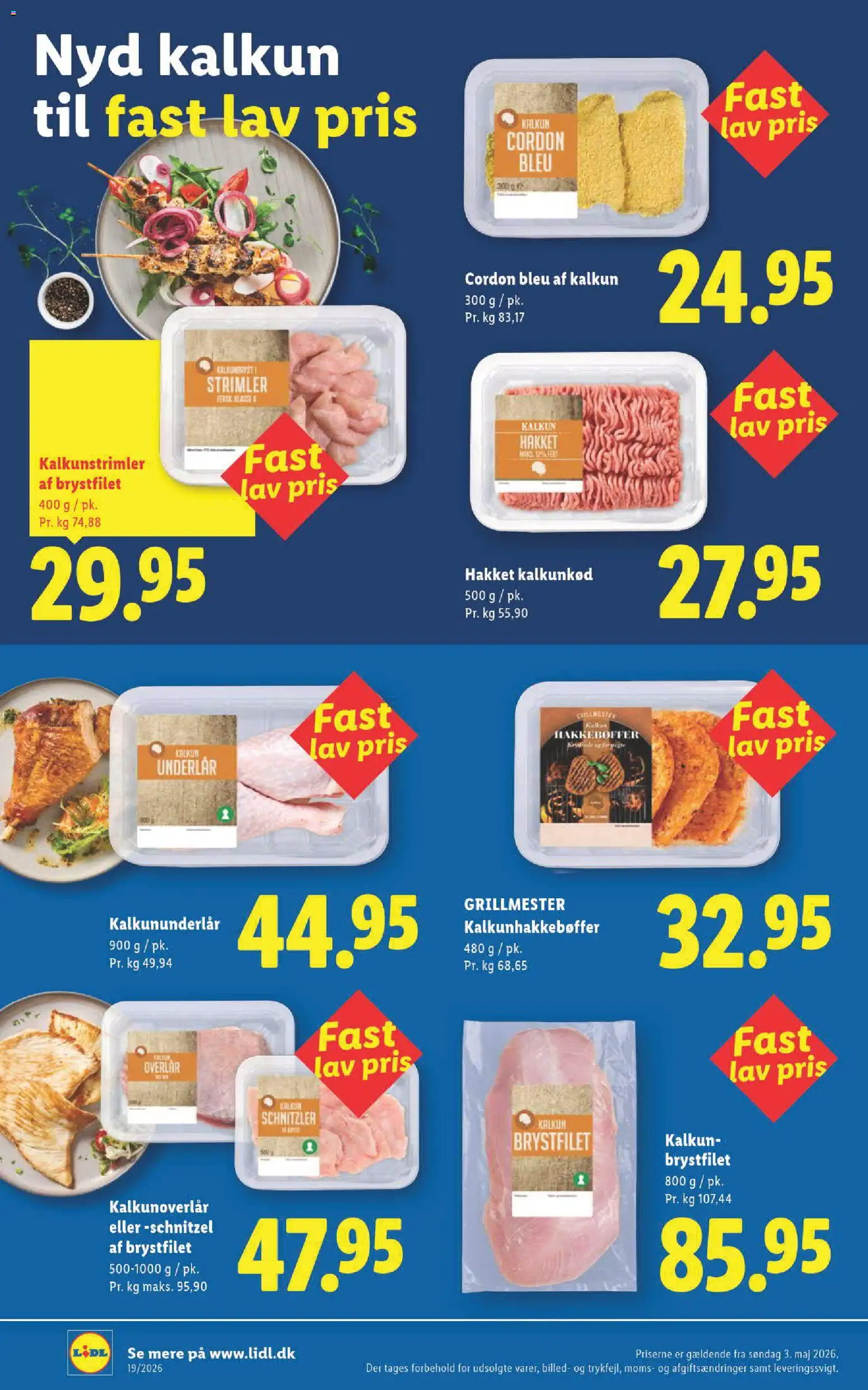 Lidl tilbudsavis – gyldig fra 13/09/2026 | Side: 22 | Produkter: Kalkunkød, Kalkun, Schnitzler