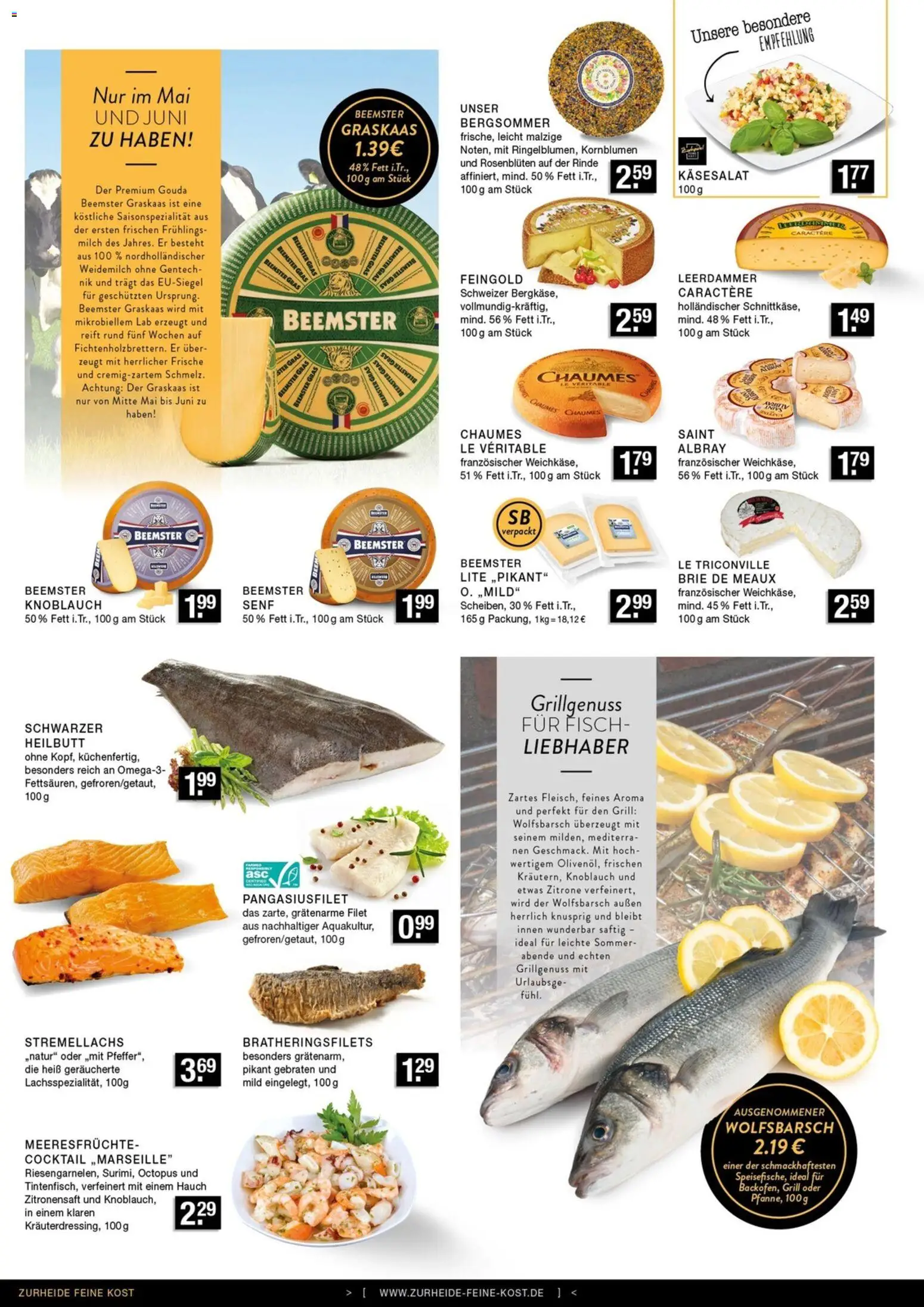 Edeka Zurheide Prospekt – gültig ab 26.05.2026 | Seite: 4 | Produkte: Grill, Leerdammer, Meeresfrüchte, Knoblauch