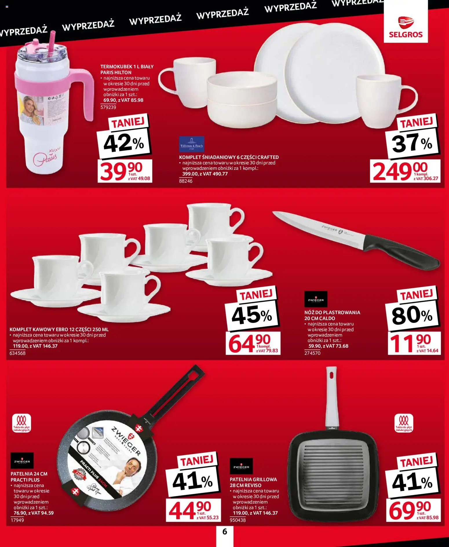 Selgros cash&carry gazetka - Totalna Wyprzedaż od 10.09.2026 | Strona: 6 | Produkty: Patelnia