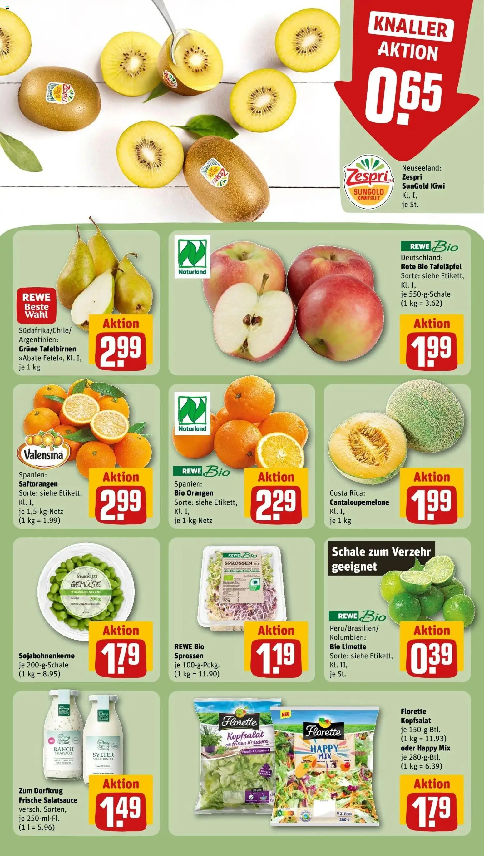REWE Prospekt ab 04.05.2026 zum Blättern » Angebote | Seite: 6 | Produkte: Orangen, Apple, Valensina, Kiwi