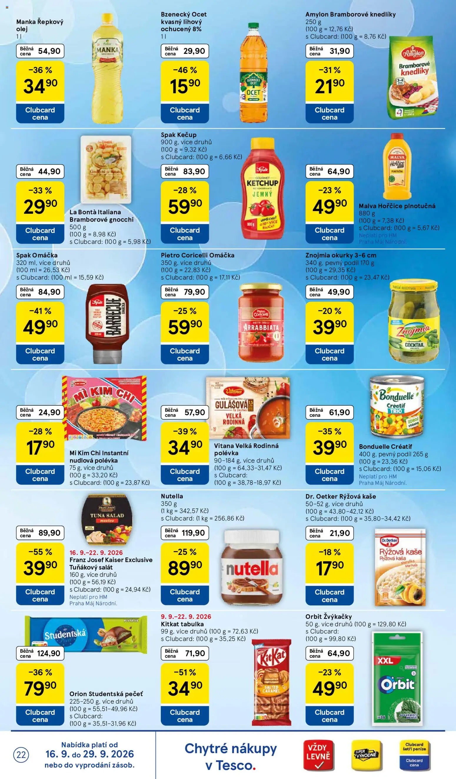 Tesco leták - Hypermarket od 16.09.2026 | Strana: 22