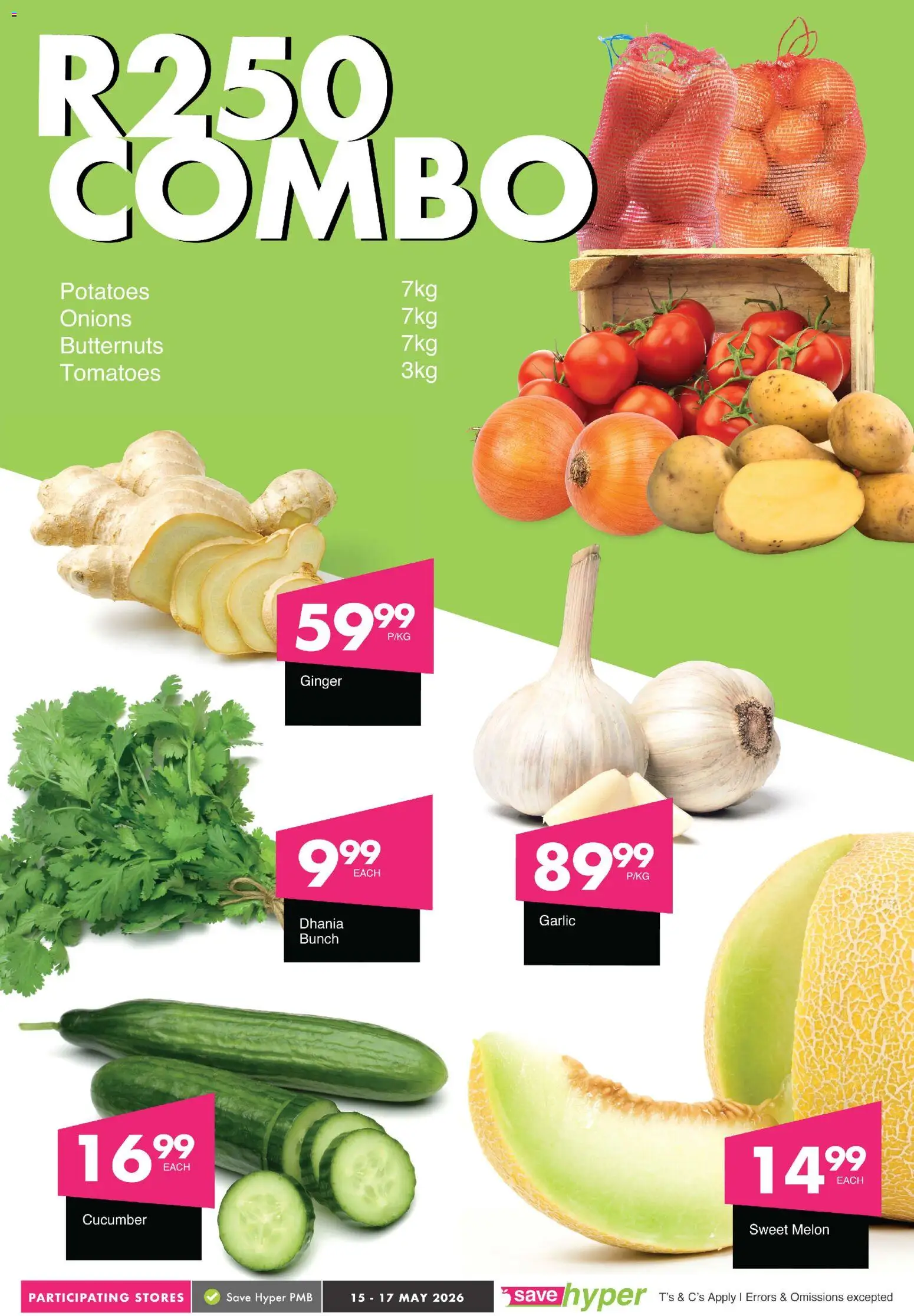 New Save catalogue – valid from 15.05.2026 | Page: 4 | Products: Tomatoes, Potatoes, Onions, Garlic