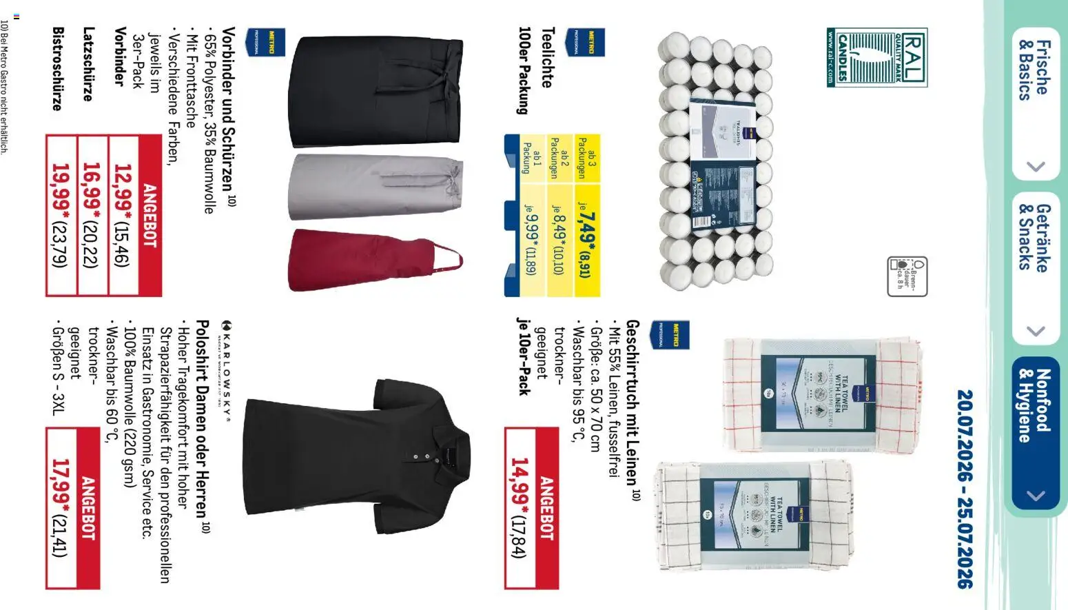 Metro Prospekt – gültig ab 20.07.2026 | Seite: 43 | Produkte: Trockner, Poloshirt