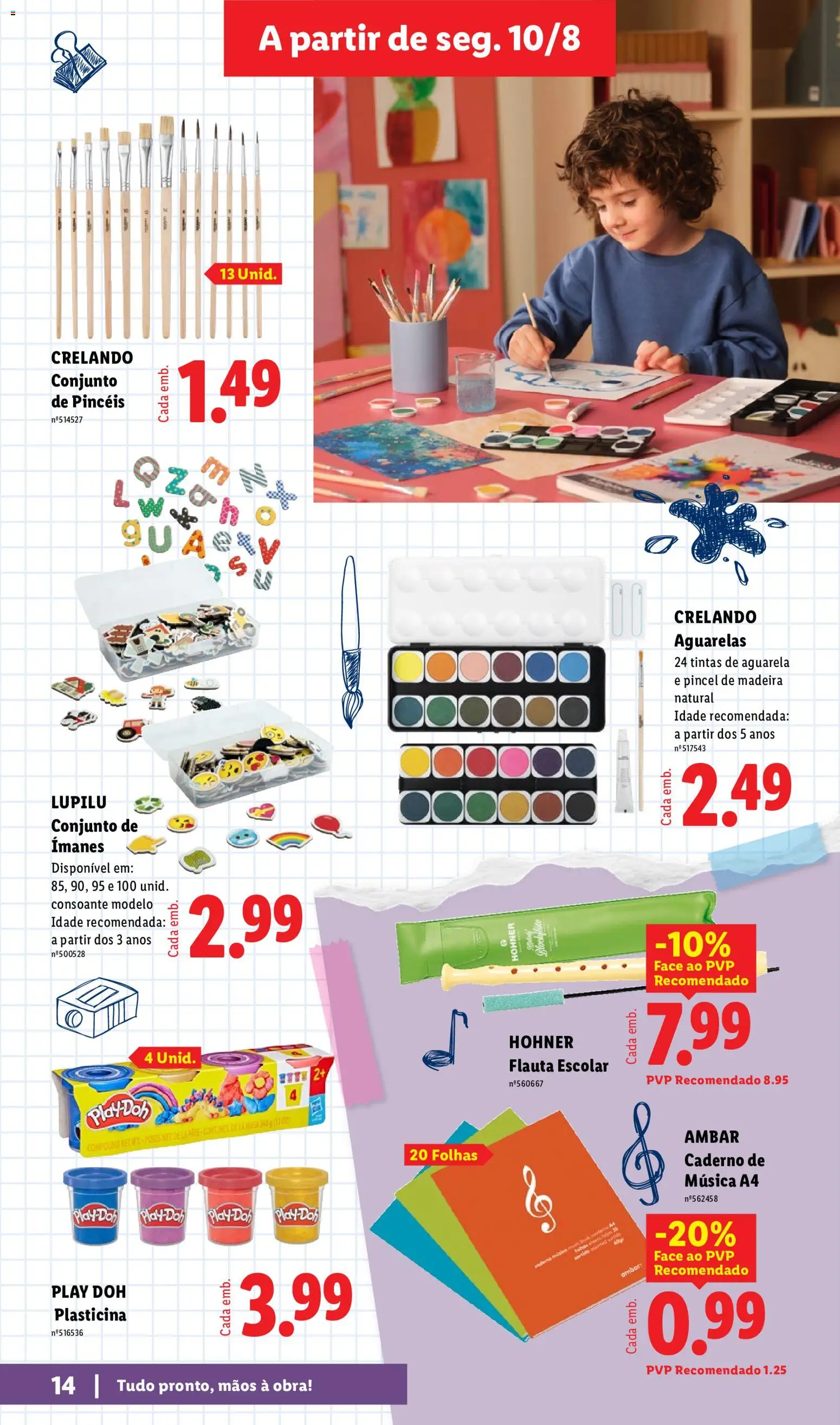 Lidl Folheto Especial │ válido de 10/08/2026 | Página: 14 | Produtos: Caderno, Pincel, Notebook