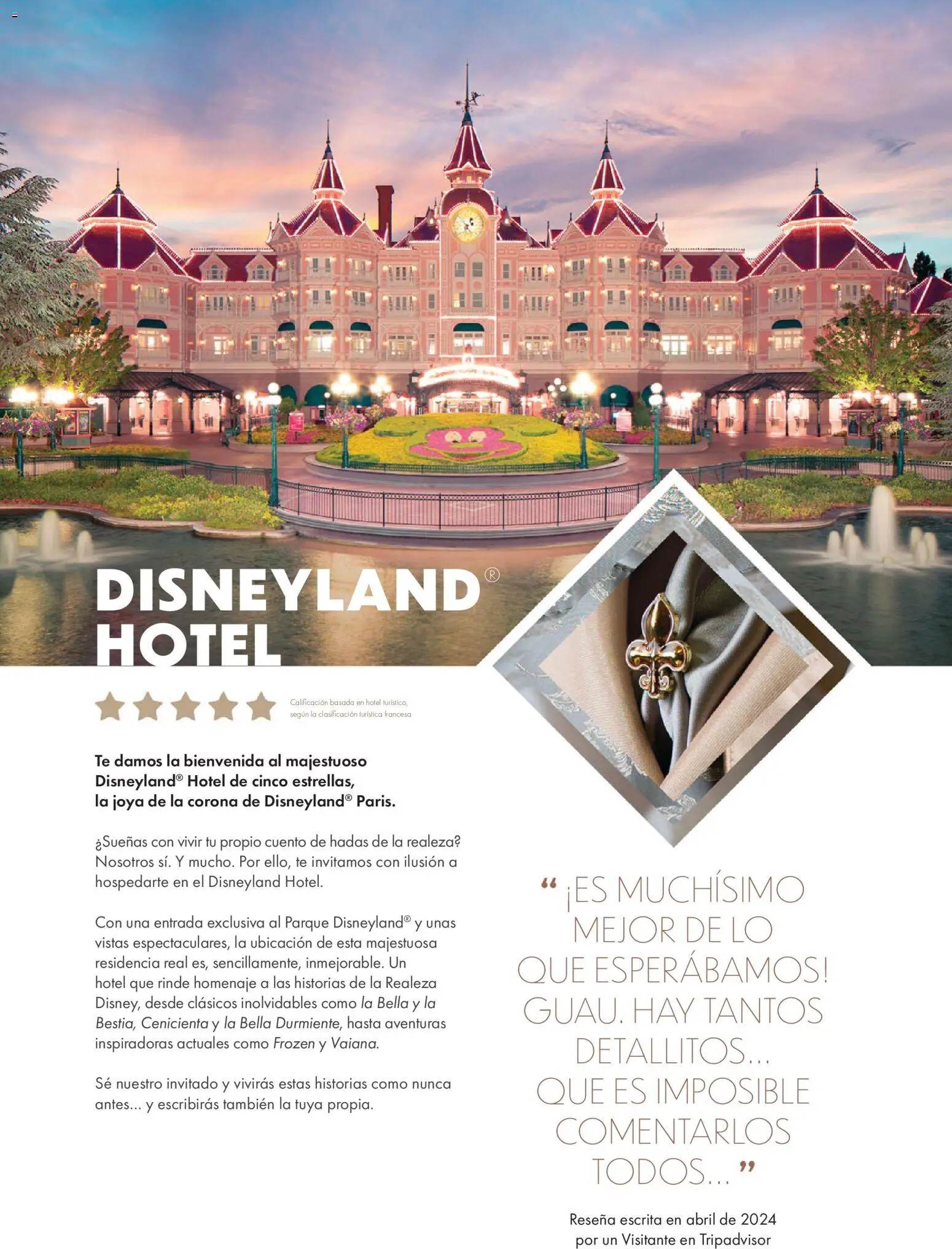 Viajes El Corte Inglés Folleto Disneyland Paris │ válido desde el 31/03/2026 | Página: 38 | Productos: Té