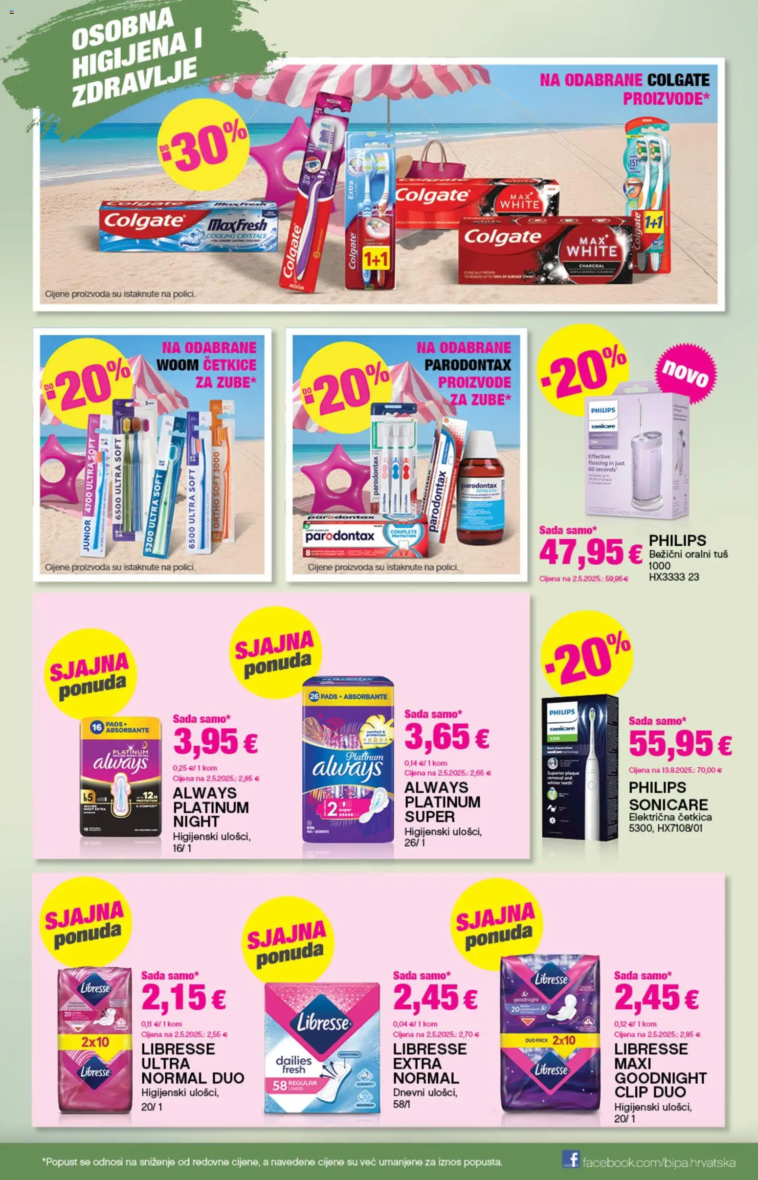 Bipa katalog | vrijedi od 20.08.2026 | Stranica: 13 | Proizvodi: Tuš, Libresse, Parodontax