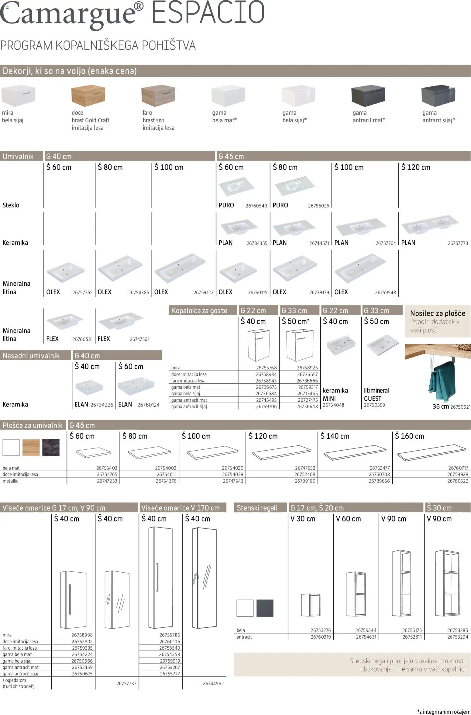 Novi Bauhaus katalog ponudbe – veljaven od 28.09.2026 | Stran: 30 | Izdelki: Umivalnik